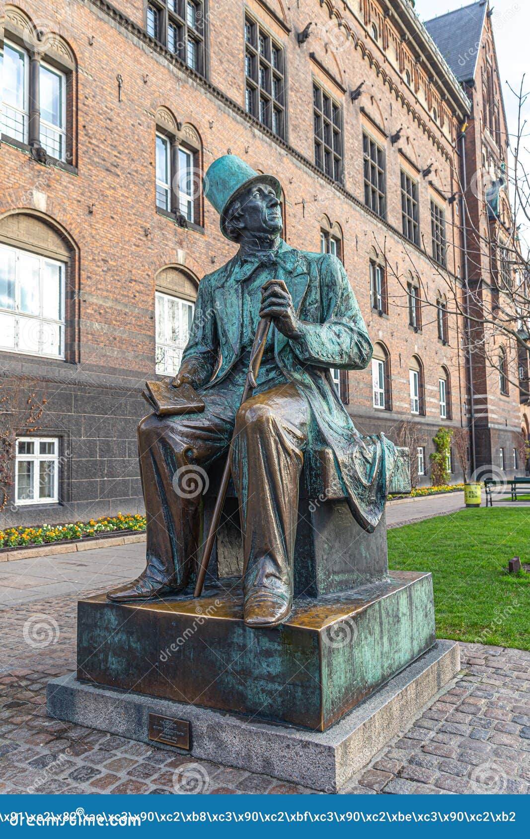 Bronze Monument To Hans Christian Andersen in Copenhagen Editorial ...