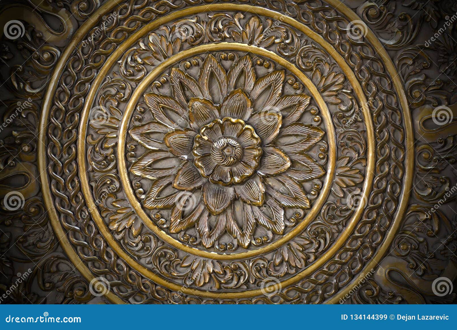 Bronze ornament stock image. Image of reflection, iron 134144399