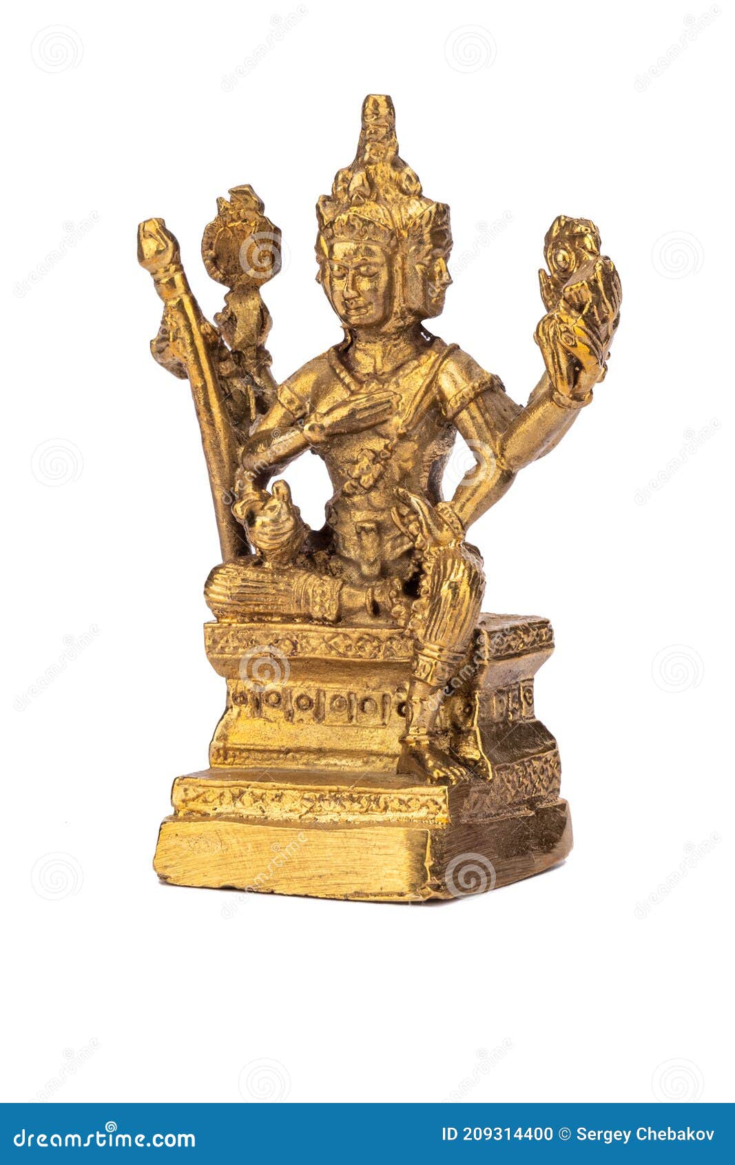 Sculpture Of A Four armed Hindu Deity Mythical Creature With Four Sculpture Of A Four armed Hindu Deity Mythical Creature With Four