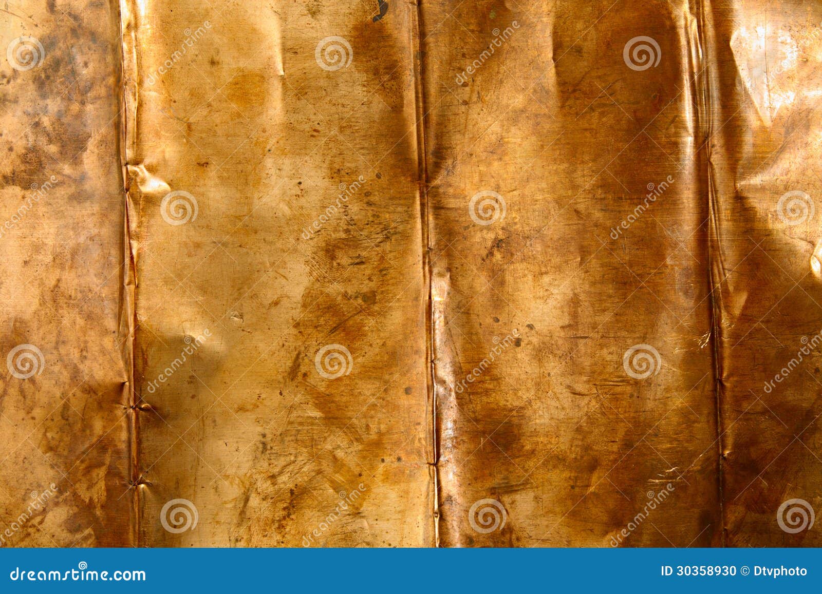 Bronze sheet metal stock photo. Image of aged, blank 30358930