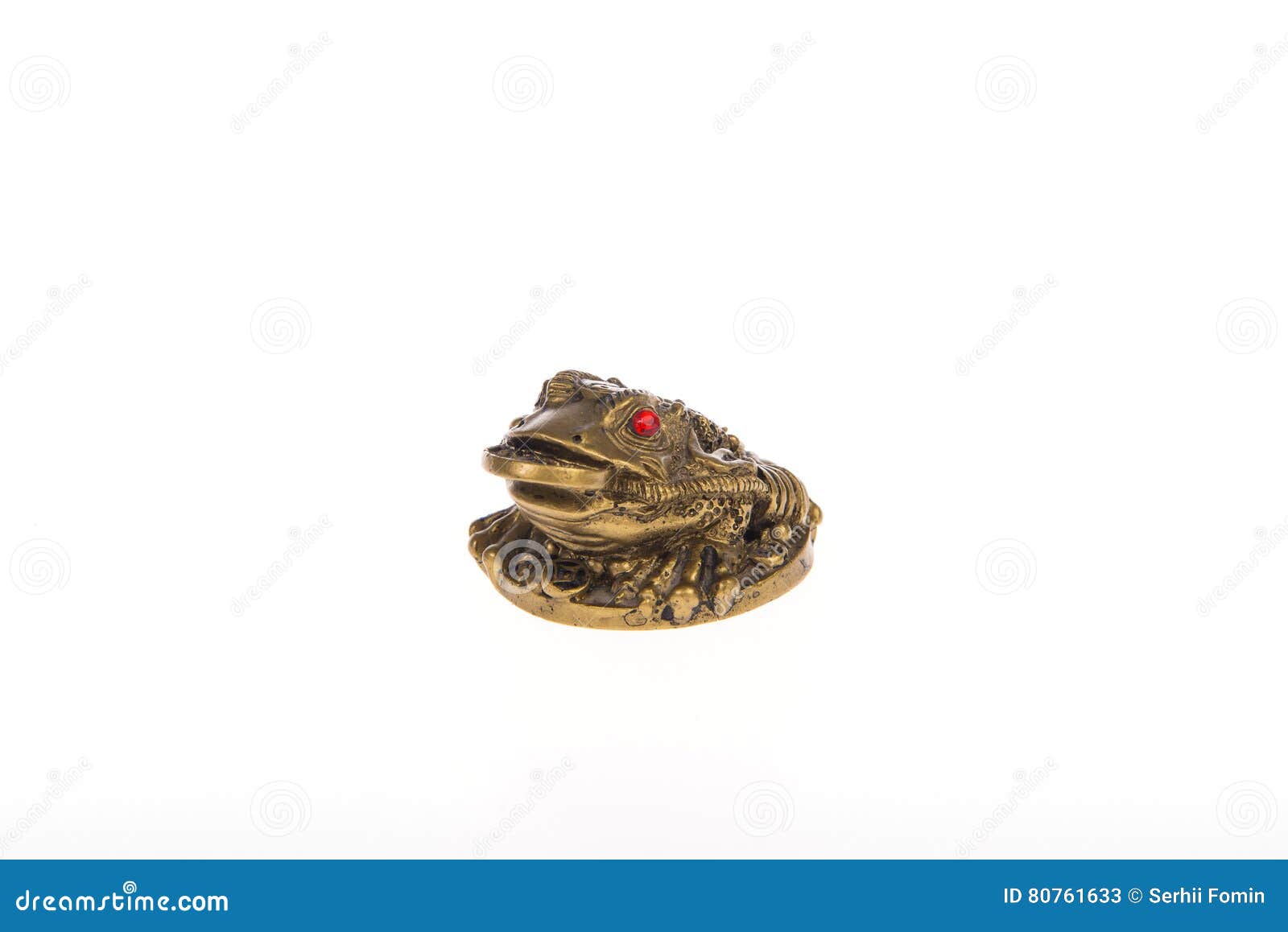 Bronze Statue of a Frog with a Coin for Wealth. Stock Image Image of growth, figurine 80761633