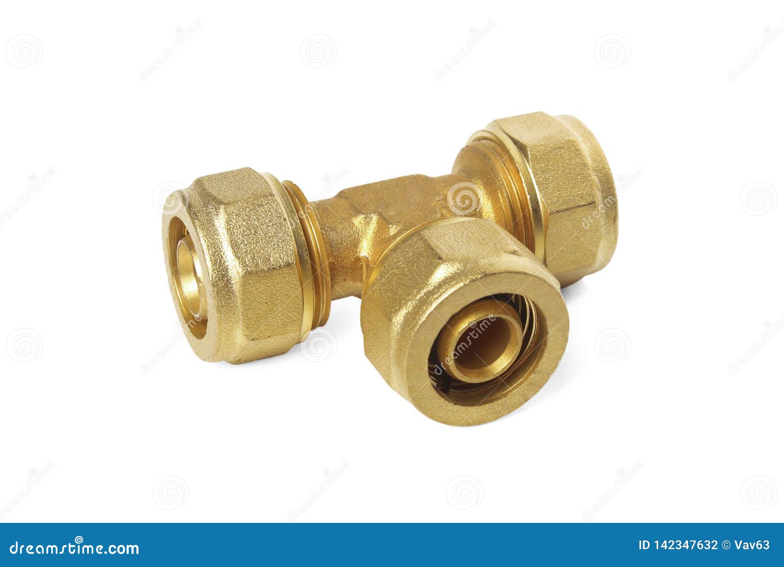 Bronze Tee for Plastic Pipes Stock Photo Image of bronze, branch