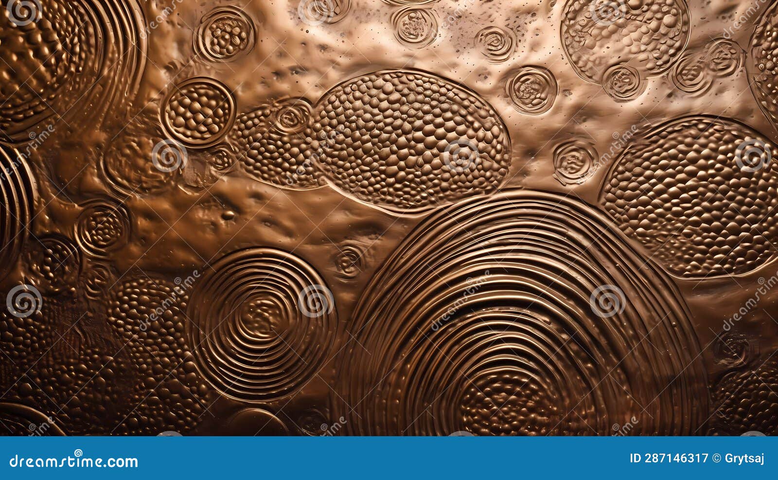 Bronze Texture, Brushed Bronze Plate. Scratched Grunge Bronze Plate