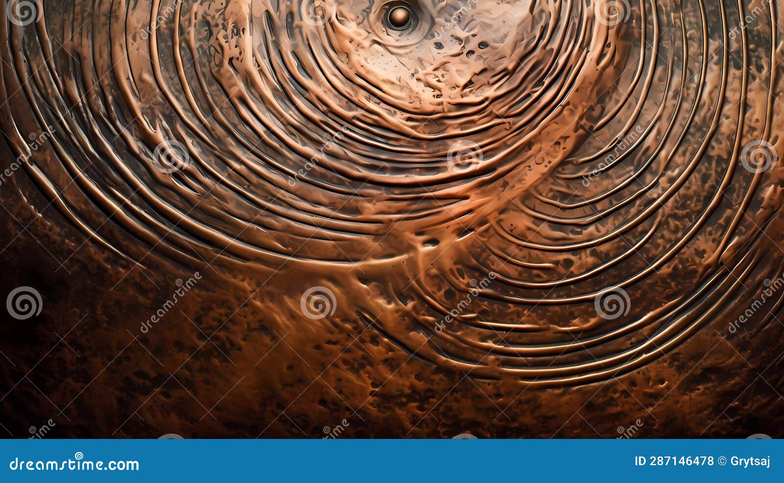 Bronze Texture, Brushed Bronze Plate. Scratched Grunge Bronze Plate