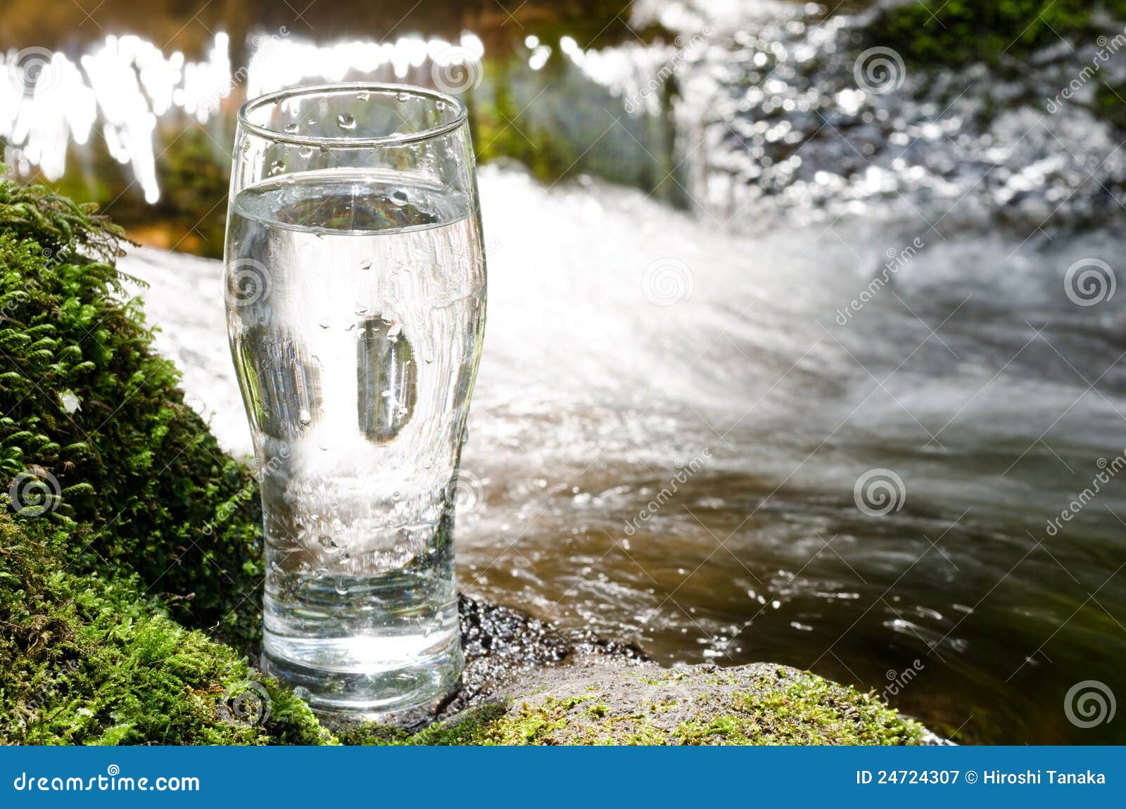 Brook and glass stock image. Image of white, water, beverage 24724307