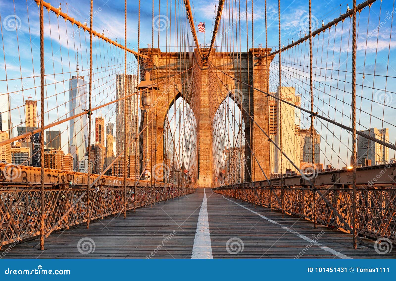 brooklyn bridge, new york city, nobody