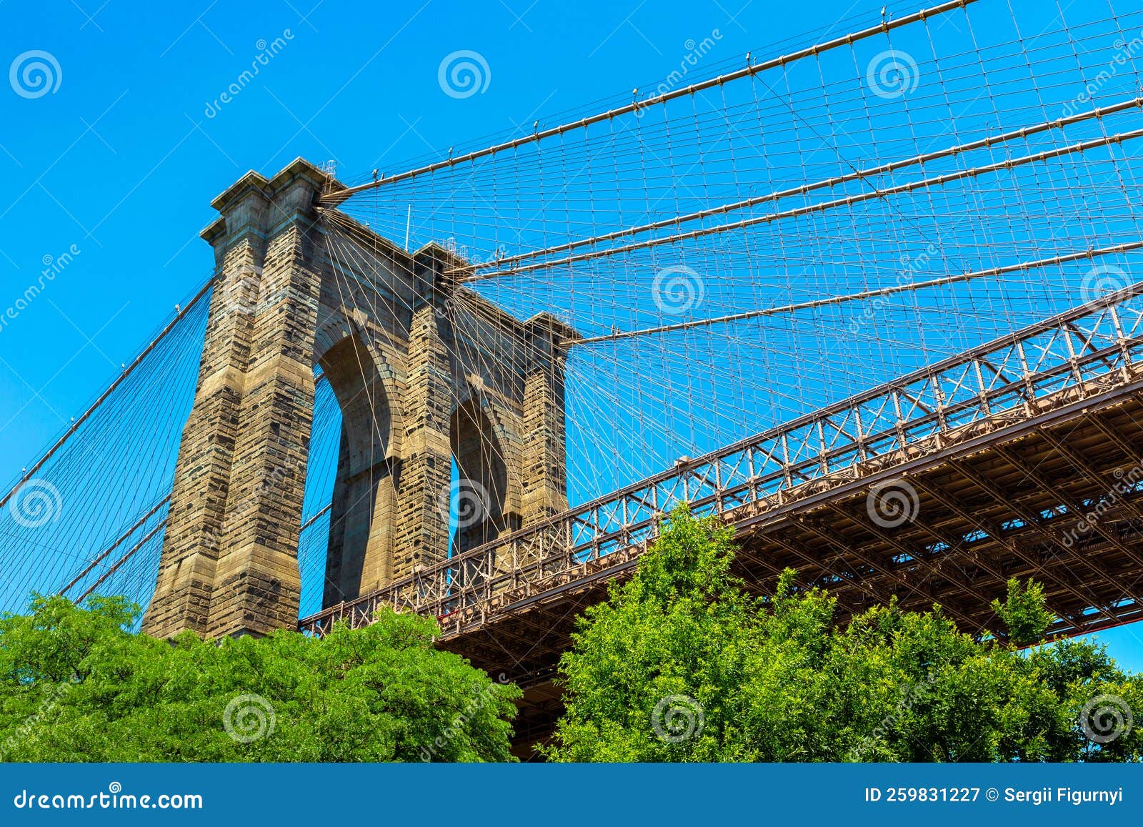 Brooklyn Bridge in New York Stock Image Image of famous, panoramic
