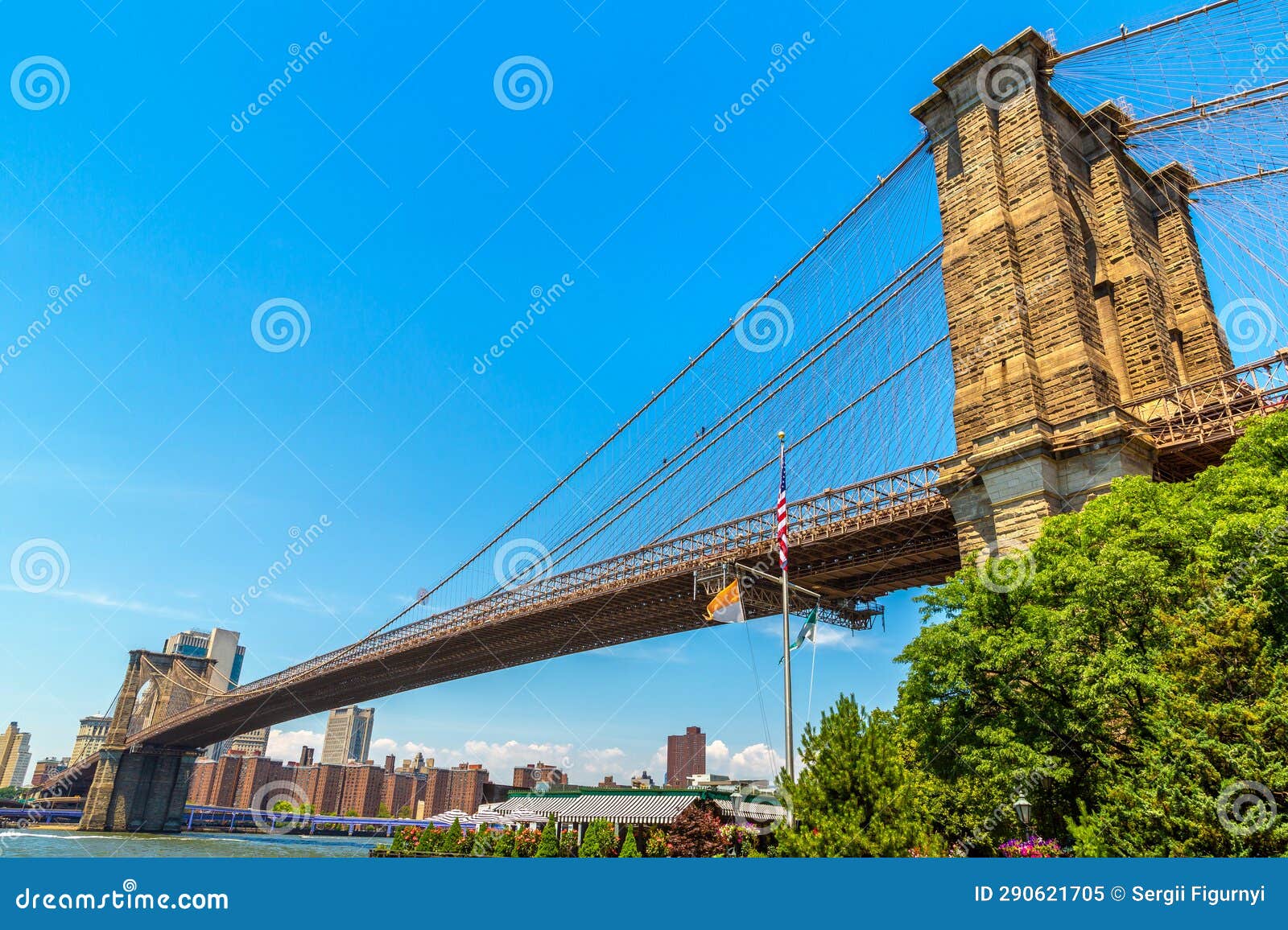 Brooklyn Bridge in New York Stock Image Image of tower, states 290621705