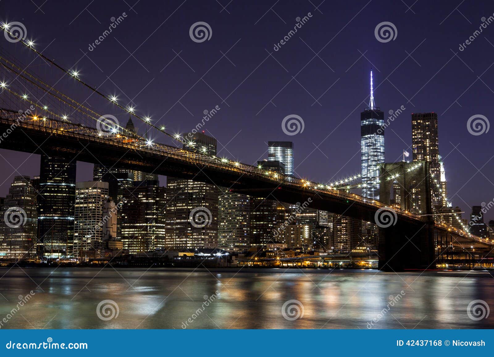 Brooklyn Bridge New York USA Stock Photo - Image of river, manhattan ...