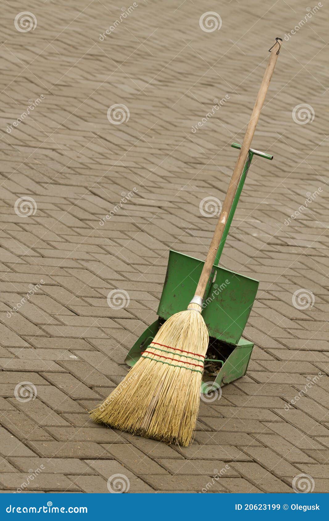 Broom Tool Cleaning Equipment Stock Image Image of cobbled, stem