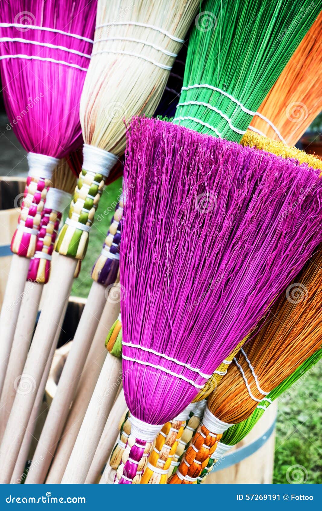Brooms stock image. Image of handle, broom, cleaning 57269191