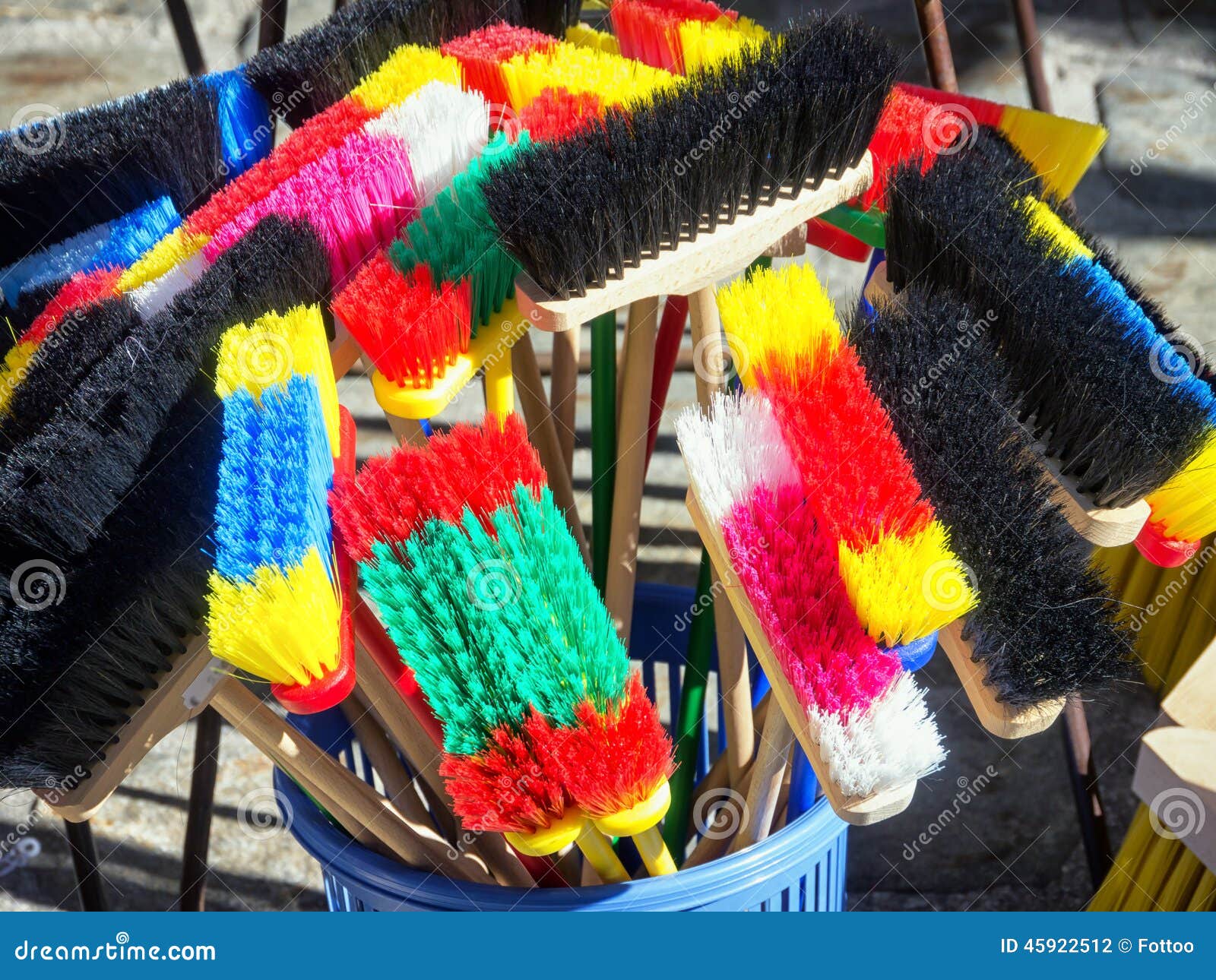 Brooms stock photo. Image of outdoors, equipment, fashioned 45922512
