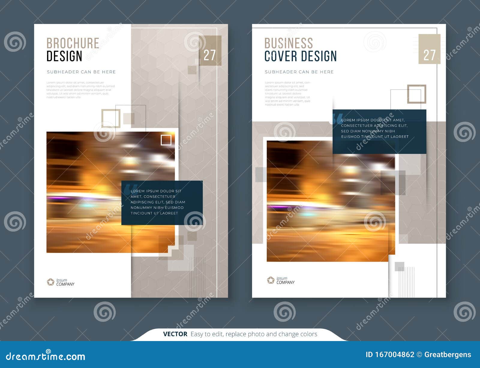 Broschure Cover Template Fur Broschure Bericht Katalog Magazin Layout Mit Hellen Farbformen Und Abstract Vektor Abbildung Illustration Von Template Broschure