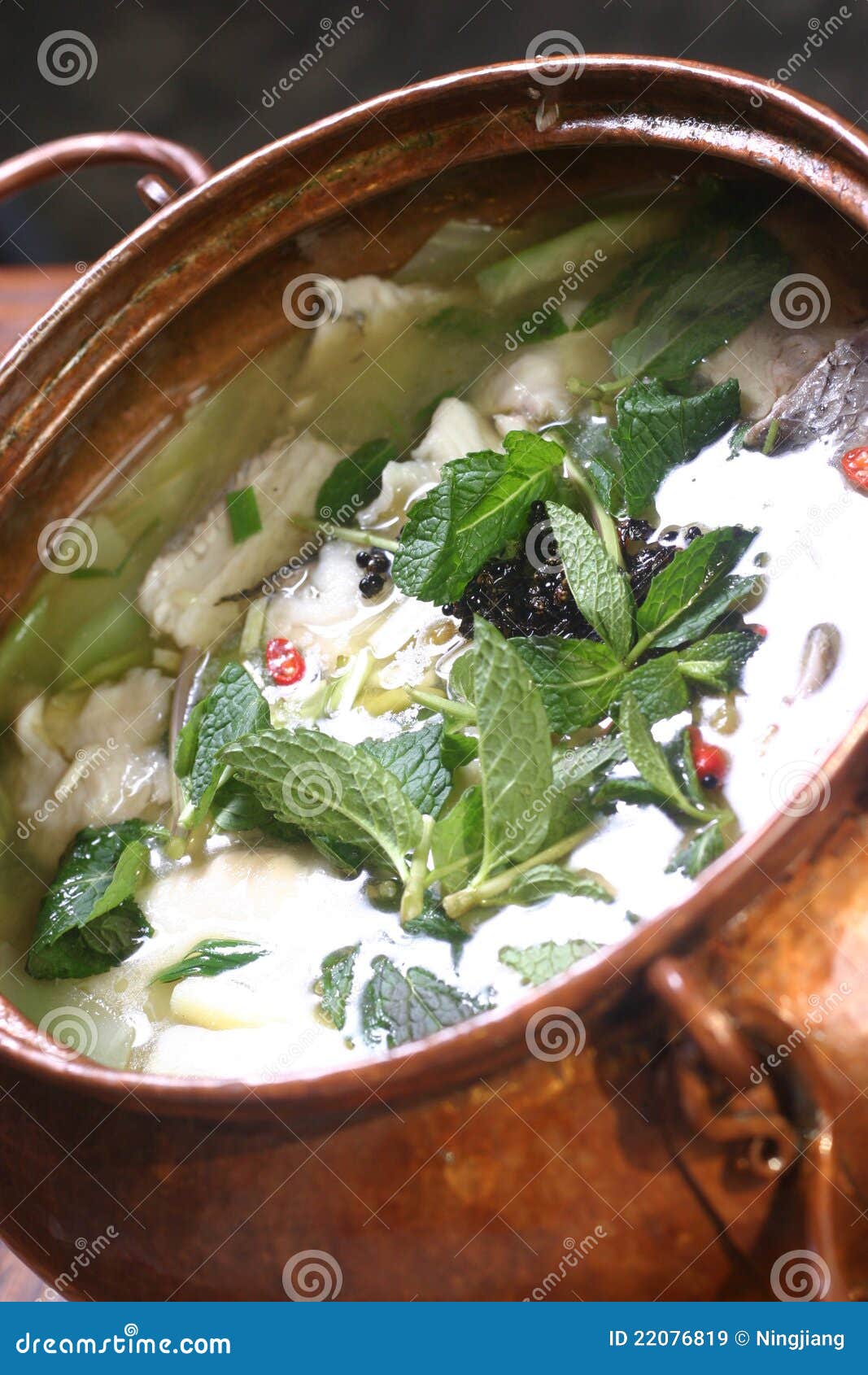 Broth in Bowl of Chinese Jar Stock Image Image of barley, people