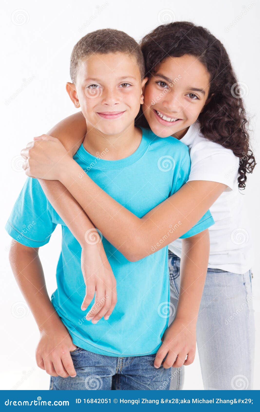 Brother and sister stock image. Image of offspring, cutout 16842051