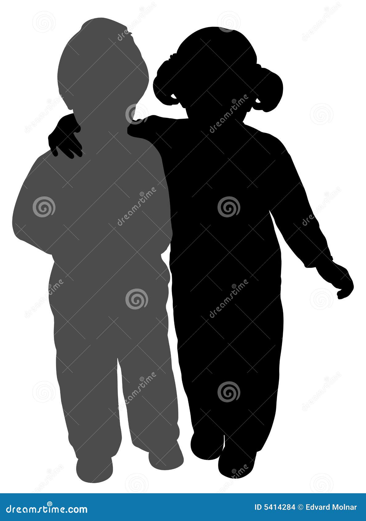 Brother and sister stock vector. Illustration of couple - 5414284