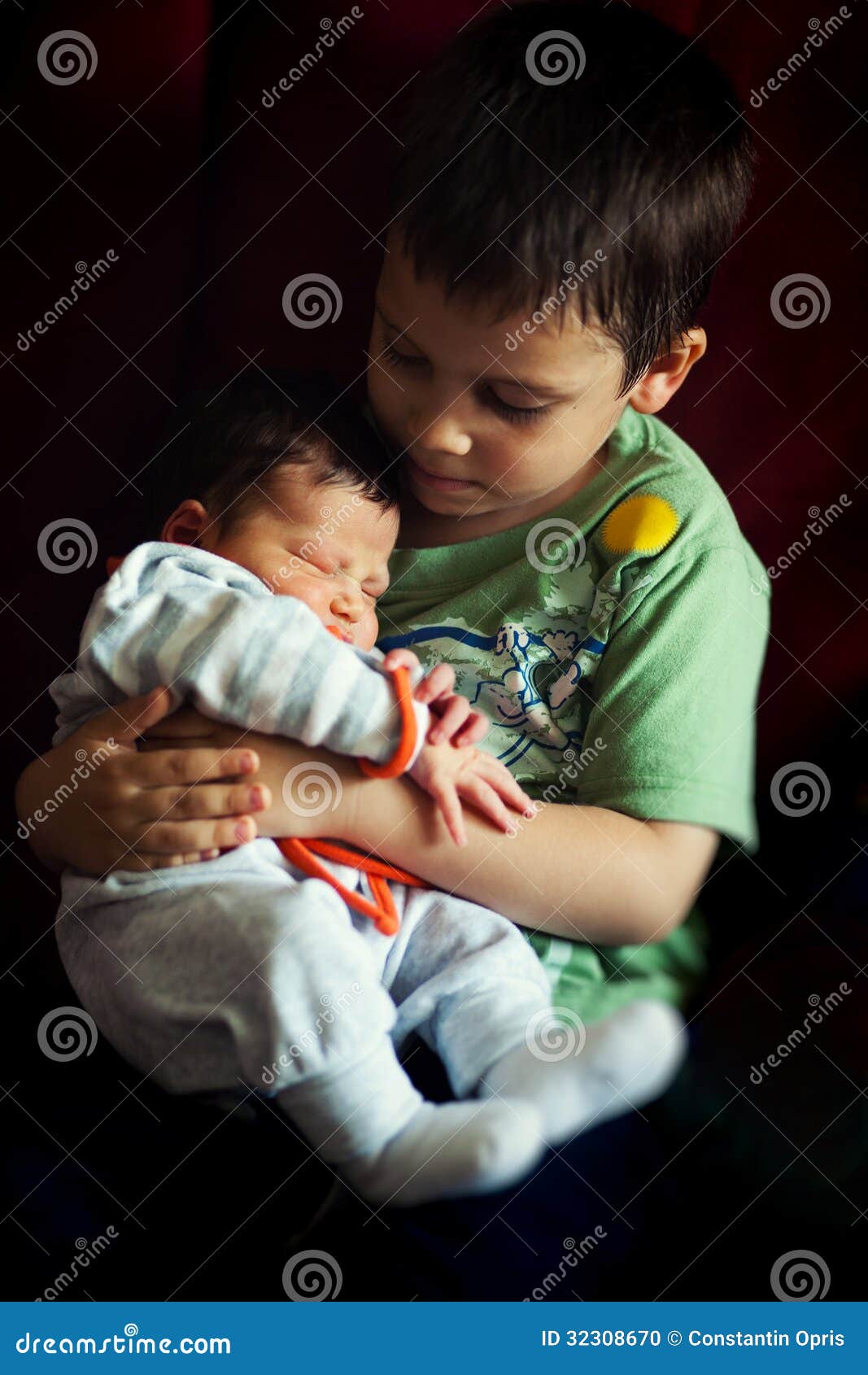 Brother and sister love stock photo. Image of moment - 32308670