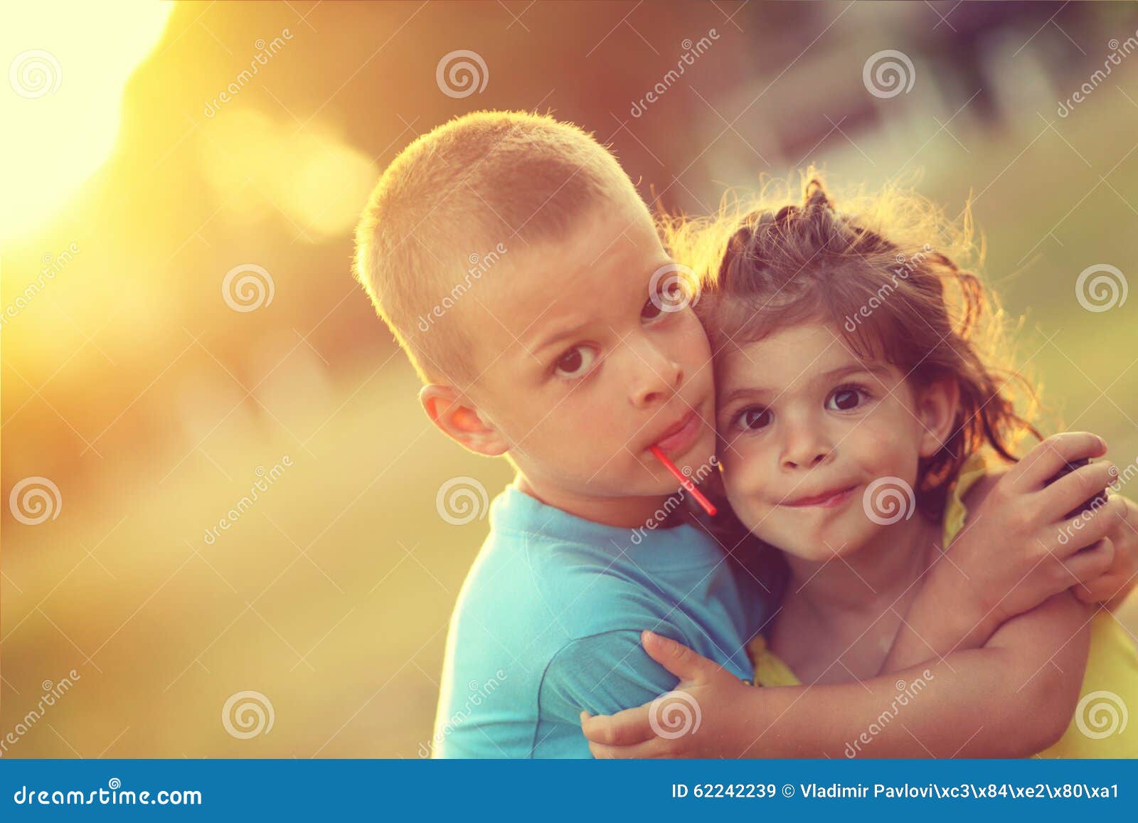 Brother and sister love stock image. Image of outside - 62242239