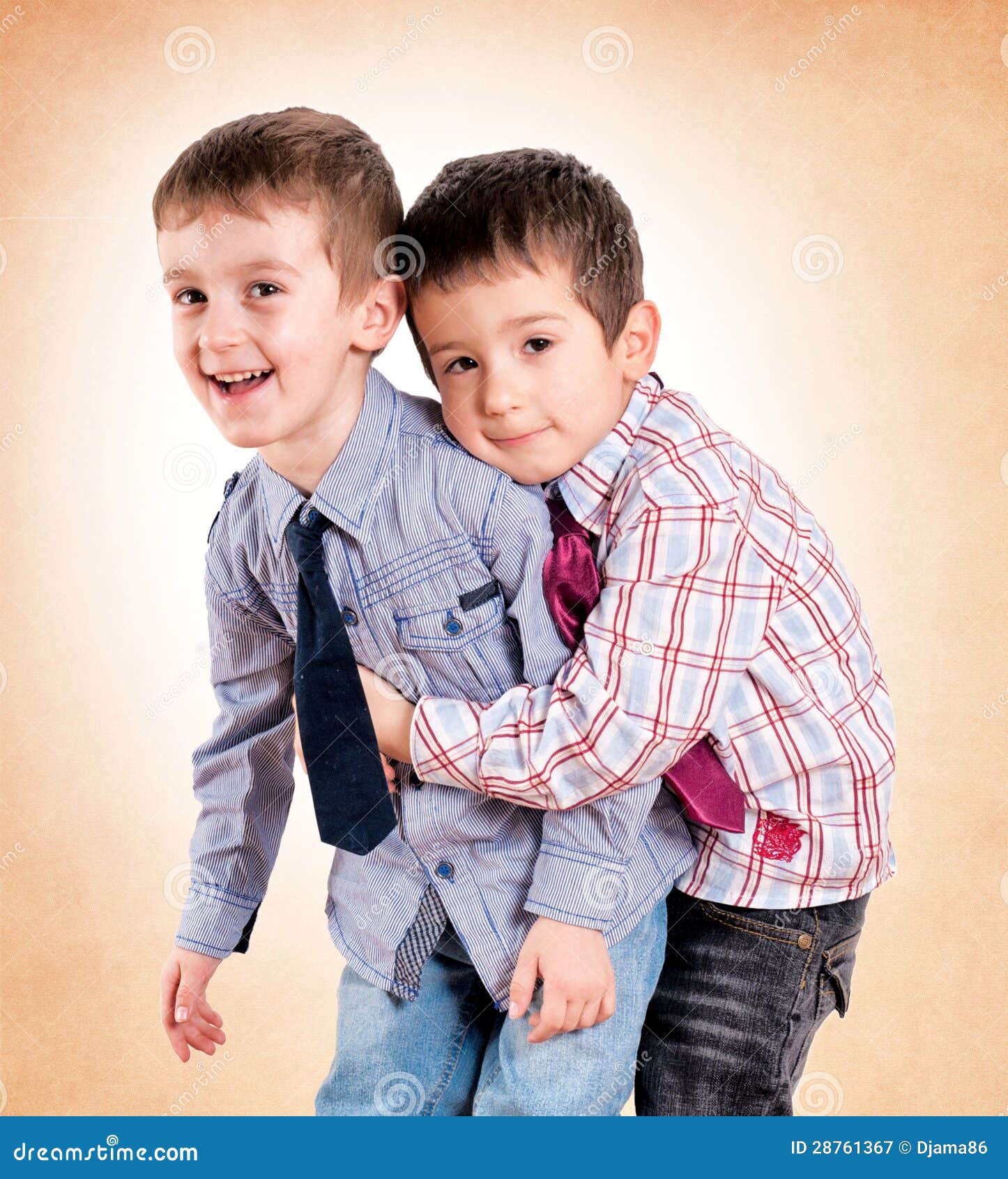 Brothers love stock image. Image of tantrum, studio, twins - 28761367