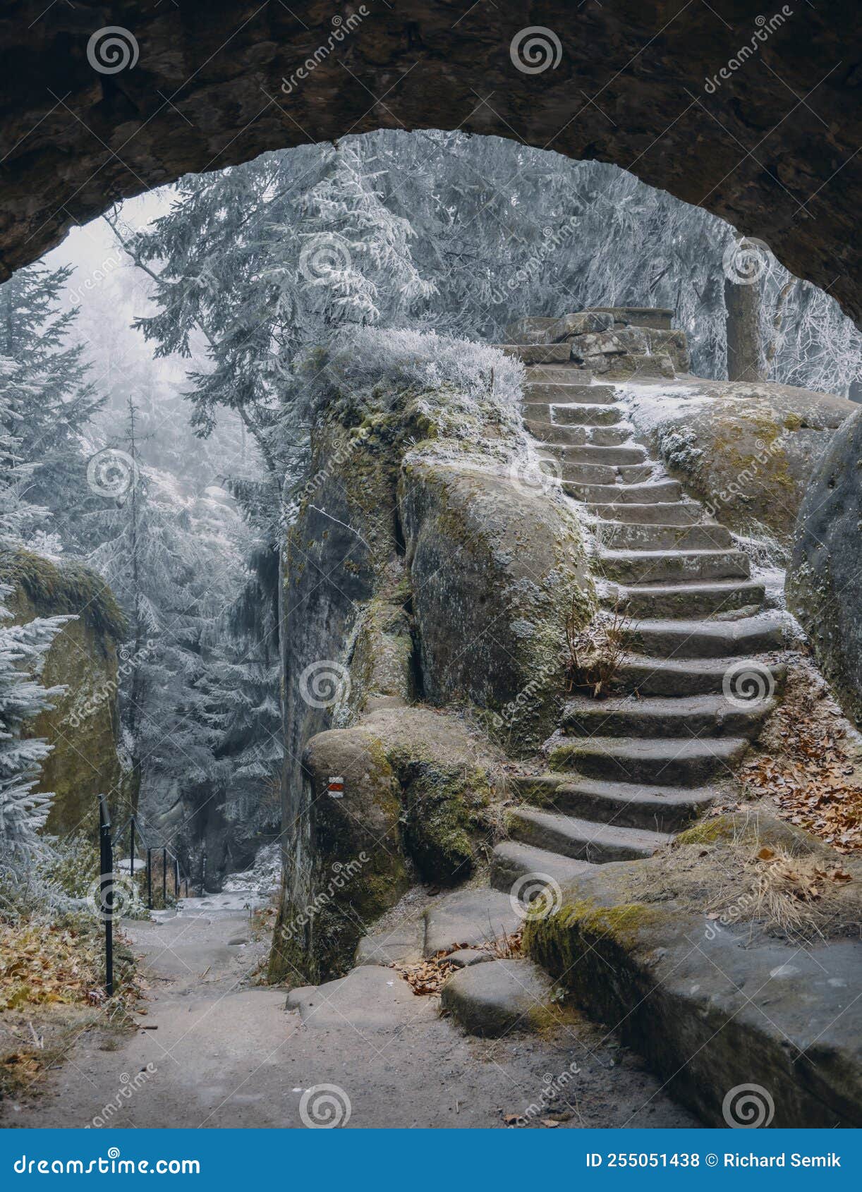 broumovske steny mountains in eastern bohemia, czech republic