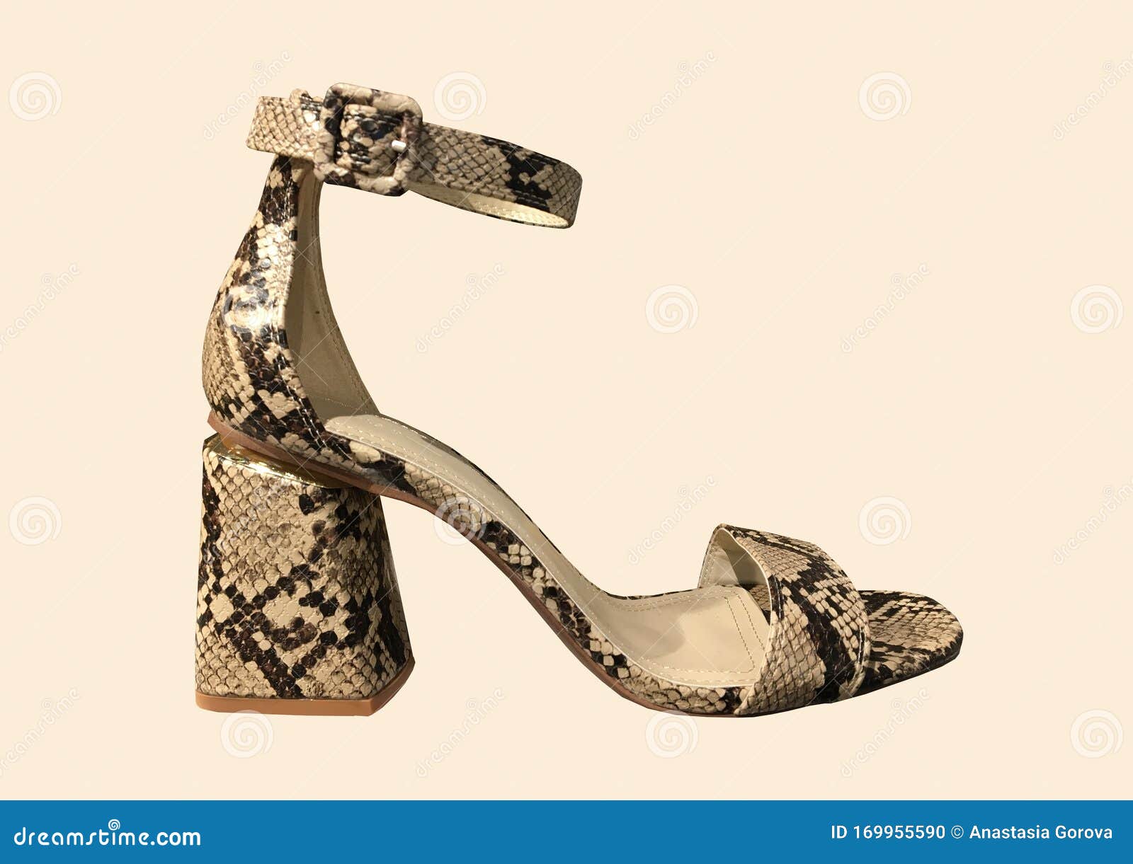 Strapped High-Heeled Sandals animal pattern Shoes High-Heeled Sandals Strapped High-Heeled Sandals 