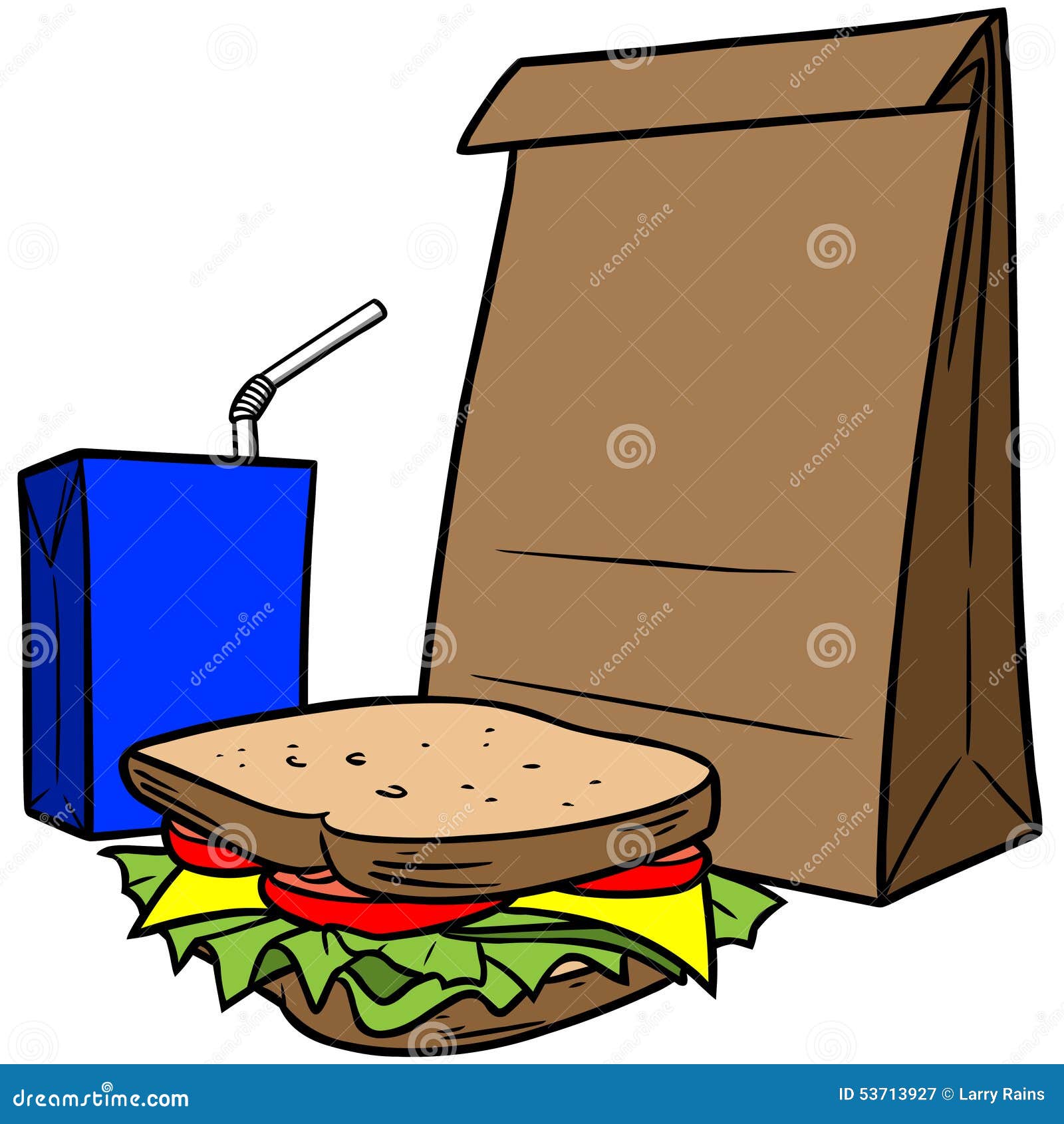 free brown bag lunch clipart - photo #34