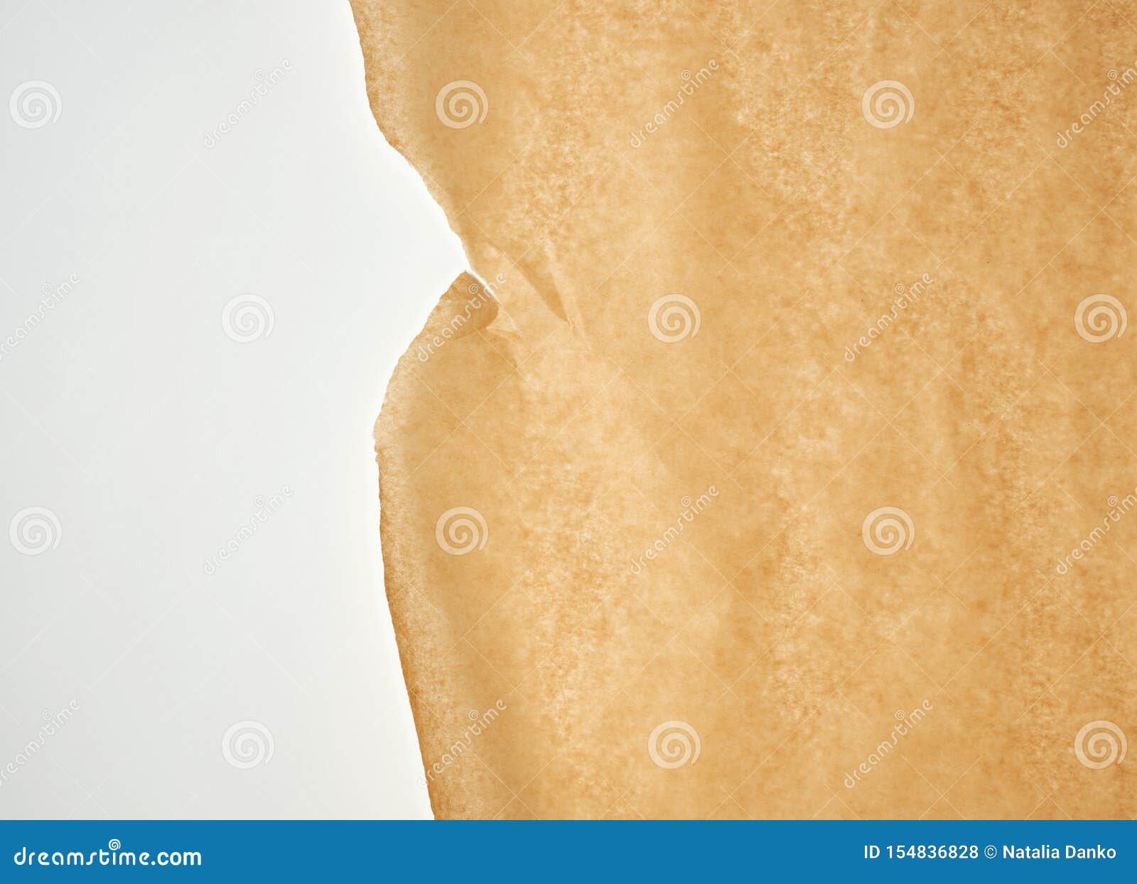 Brown Baking Parchment Paper Stock Photo Image of retro, clean 154836828