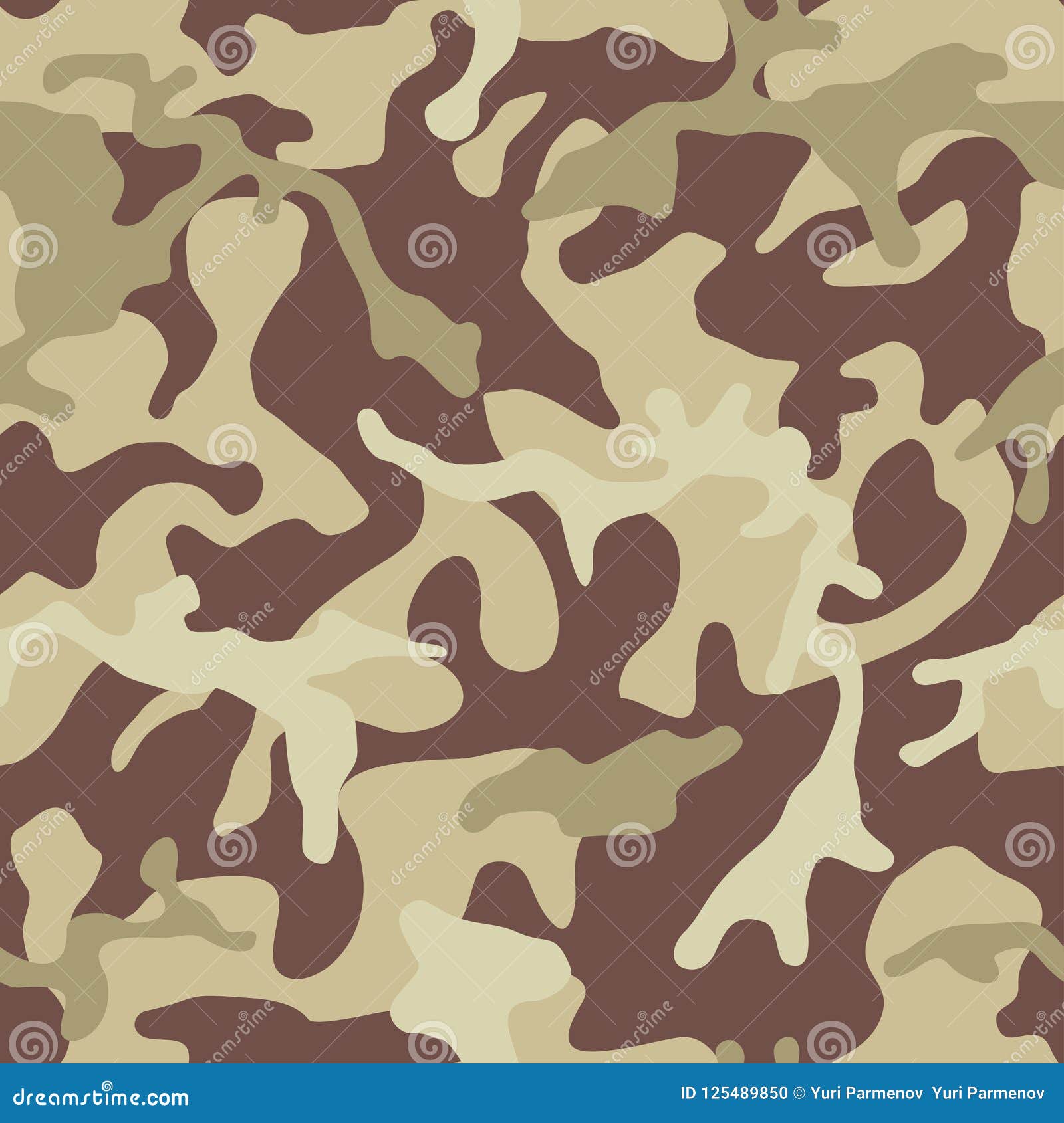 Camouflage Pattern Background. Seamless Military Texture. Stock Vector ...