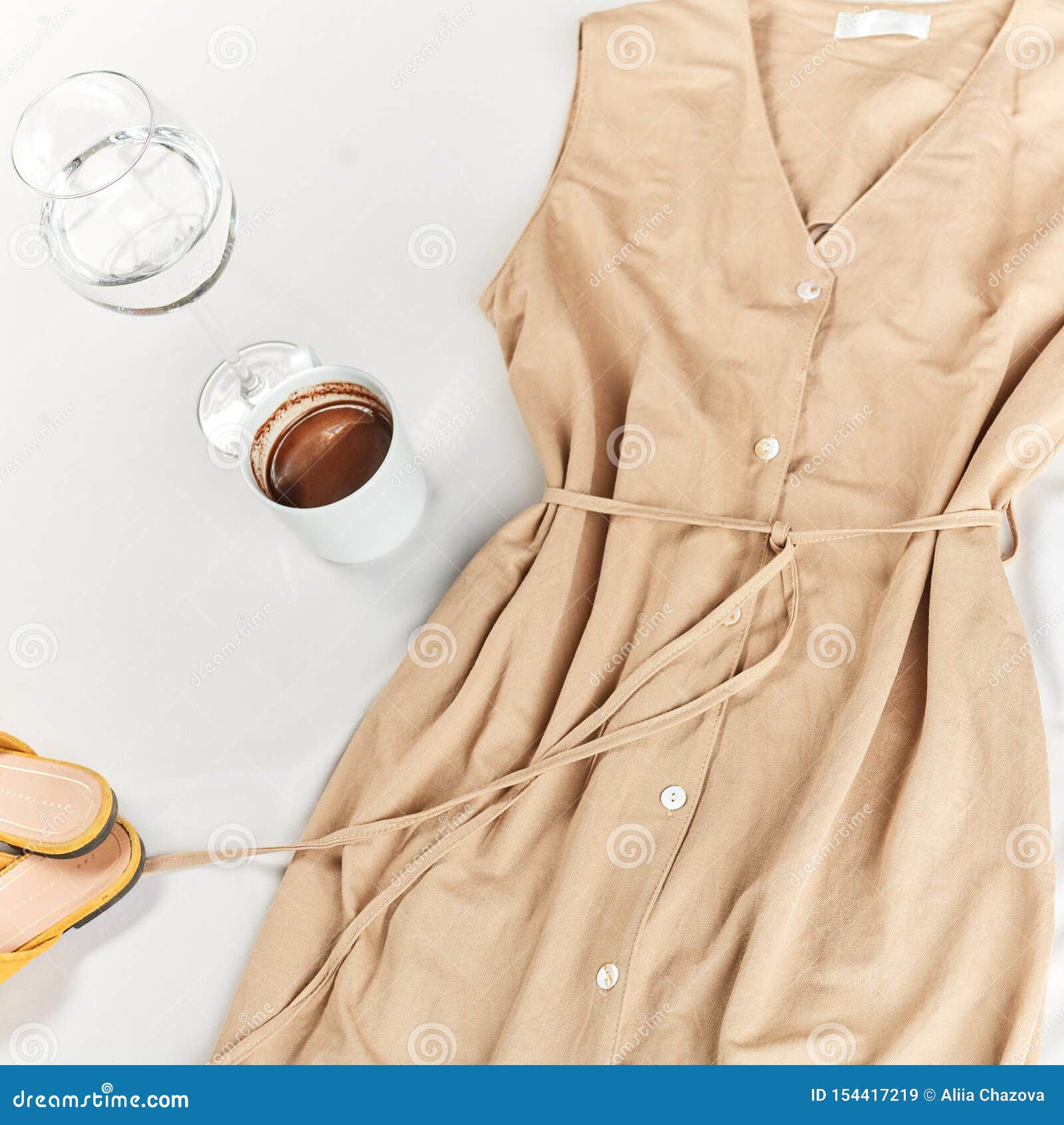 Brown and Beige Colors in Clothing Stock Image - Image of clothes, maxi:  154417219