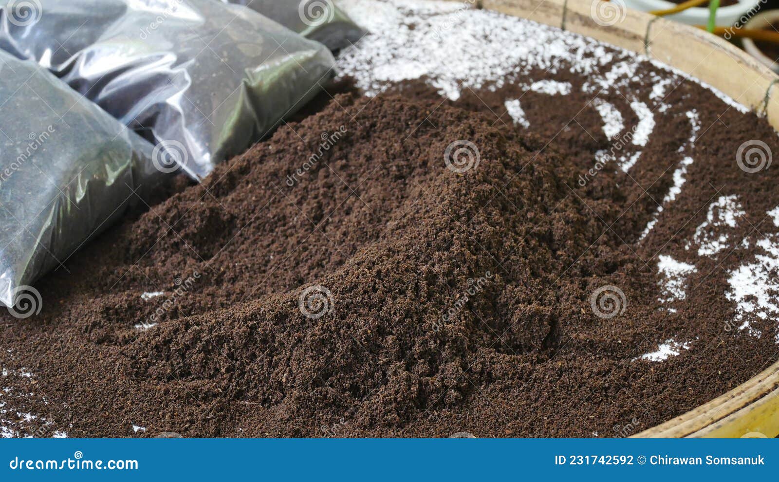 Bio Fertilizer Earthworm Manure for Plants Stock Photo Image of dirt