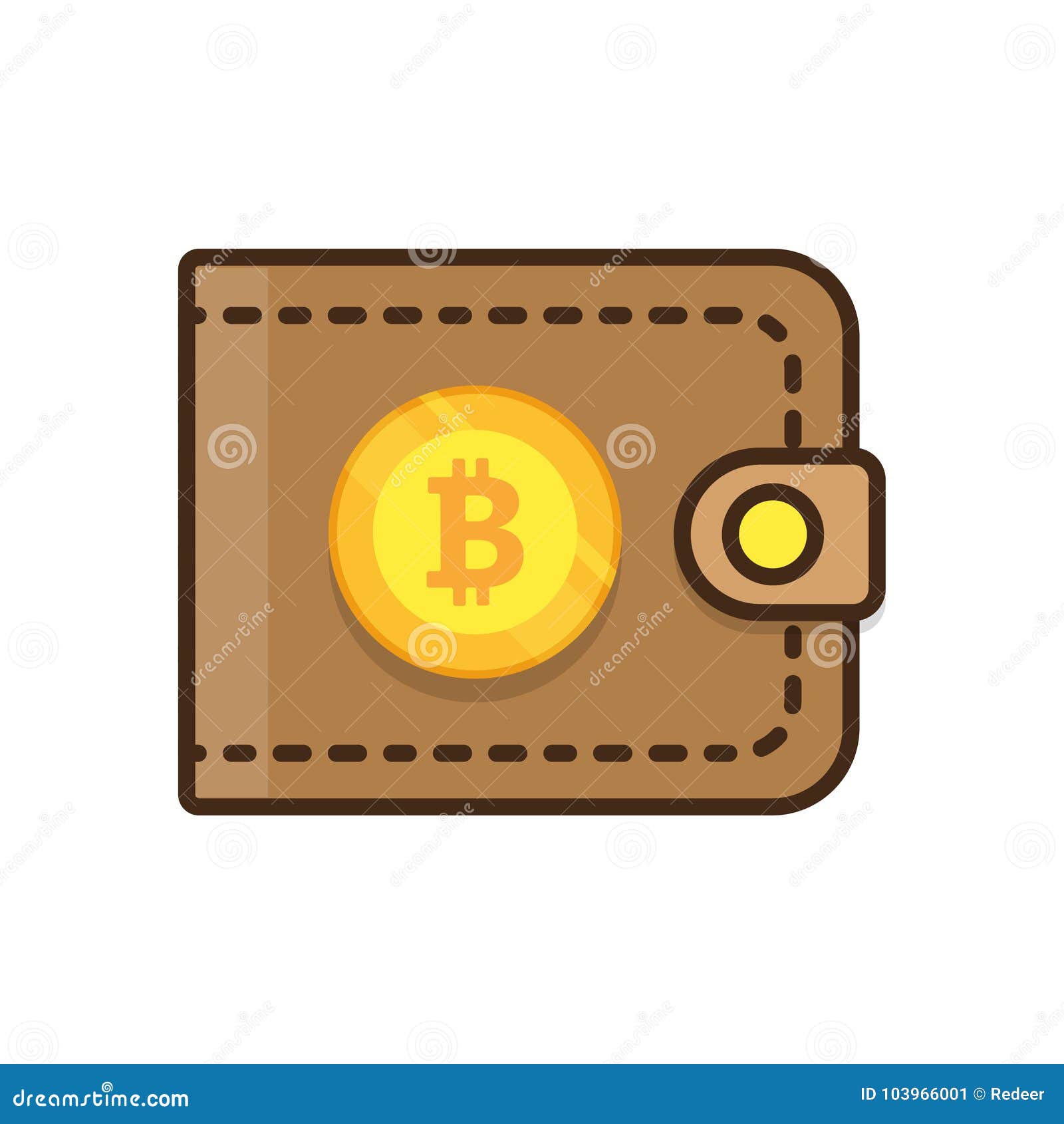 brown bitcoin wallet