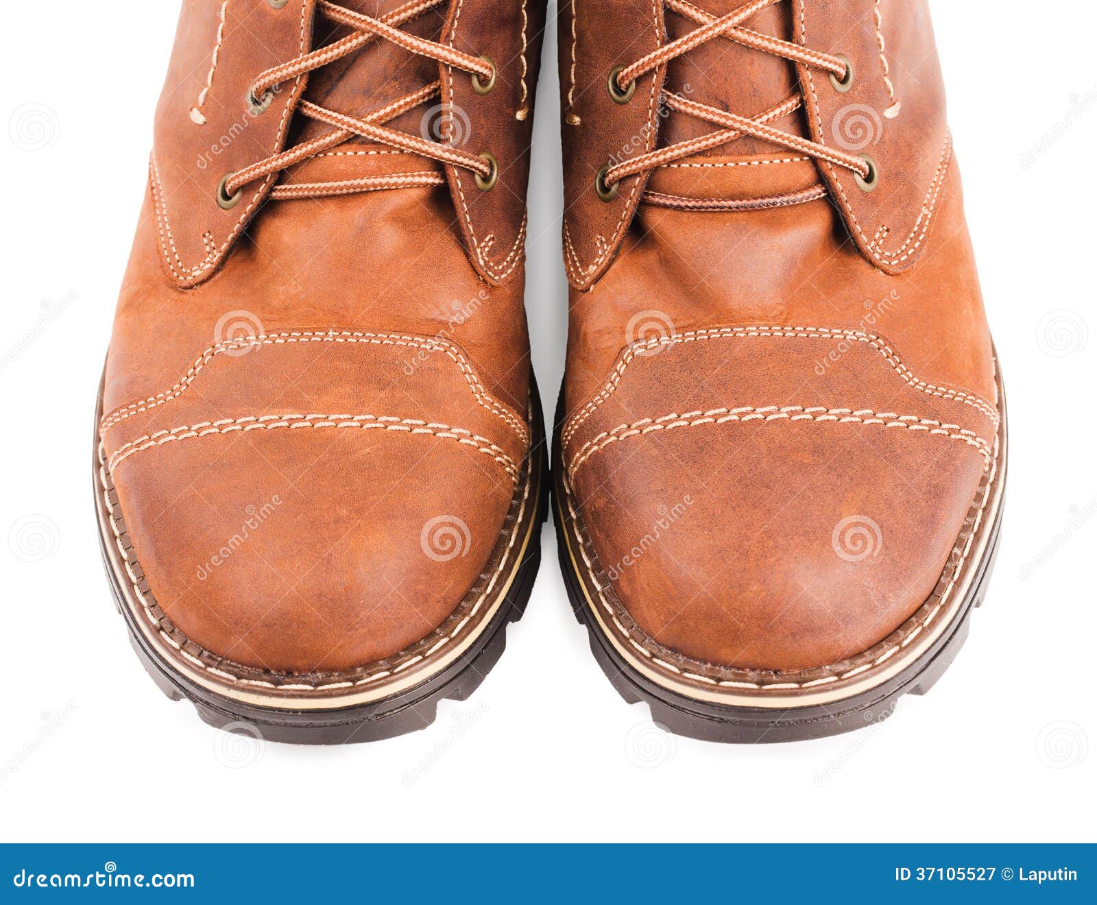 Brown Boots stock image. Image of construction, brown - 37105527