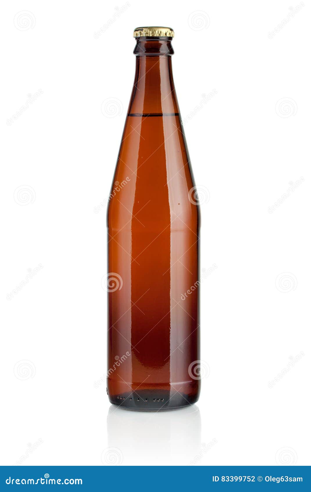 Brown bottle with beer stock photo. Image of brown, alcohol 83399752