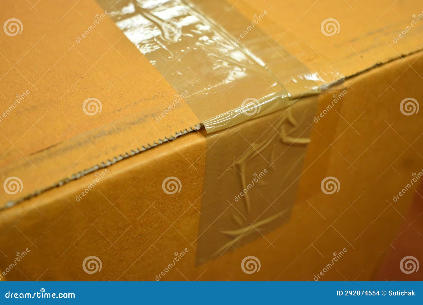 Brown Box Packaging for Shipping, Paper Textured Stock Photo Image of