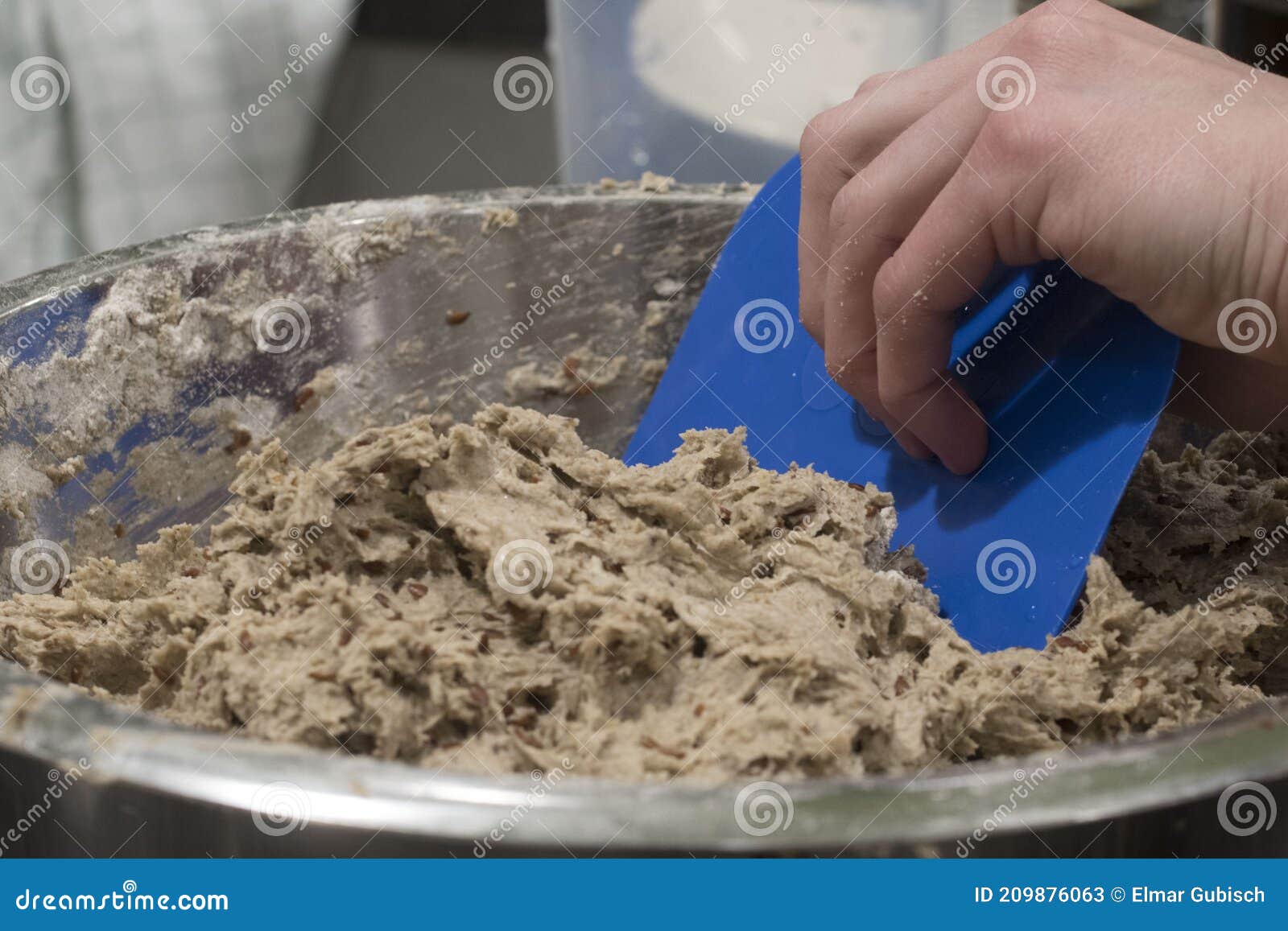Brown Bread or Wheat Bread Dough Stock Image Image of baked, dark