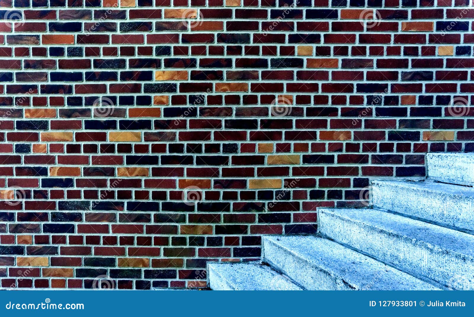 Brown Brick Wall with Stairs Stock Image Image of stone, color 127933801