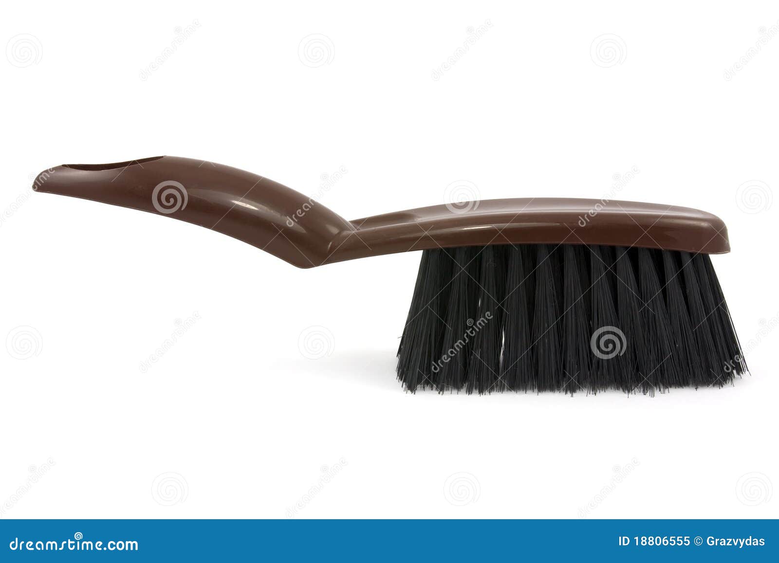 Brown brush stock image. Image of household, handle, work 18806555