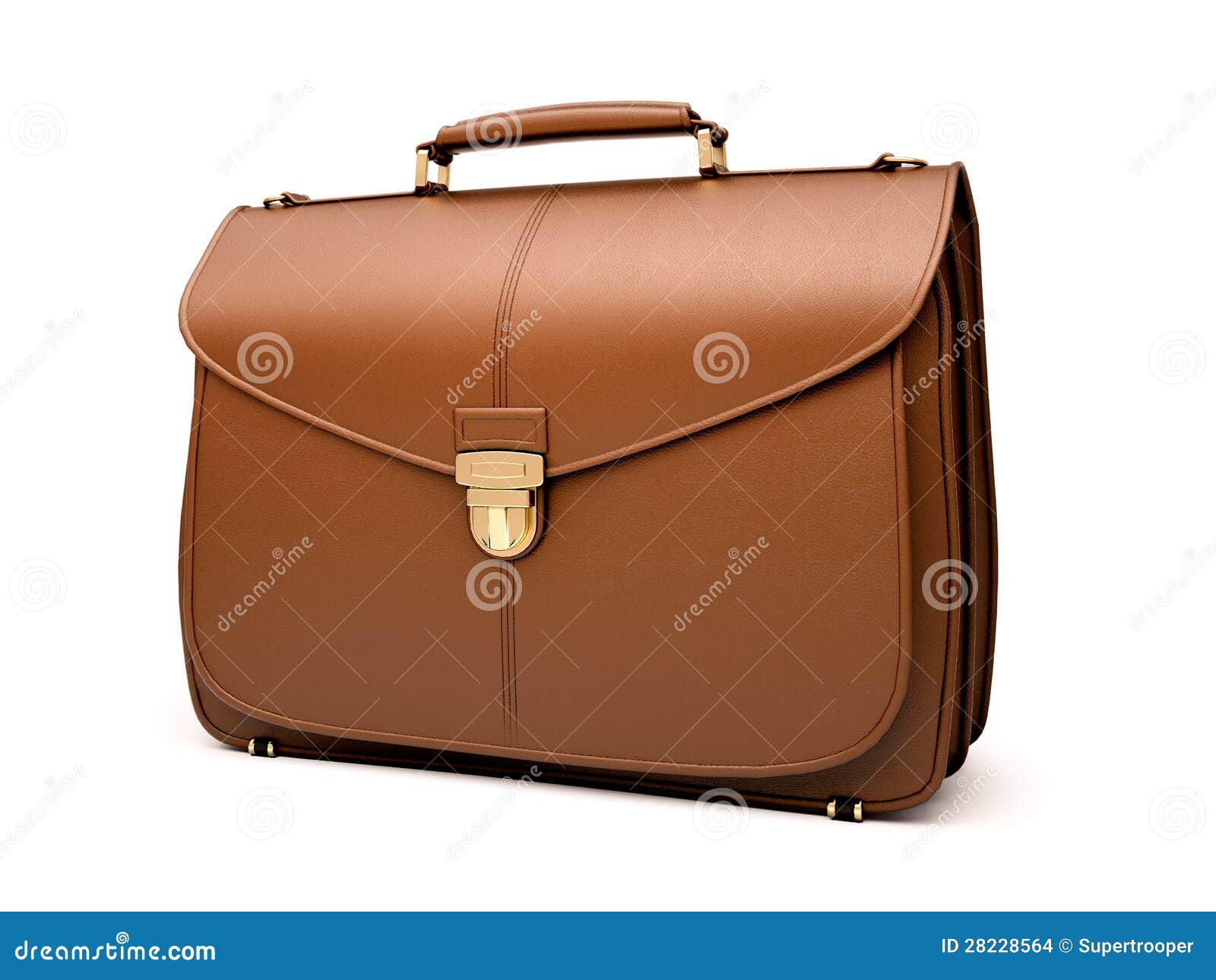 Brown Business Briefcase Isolated Stock Photo Image of briefcase