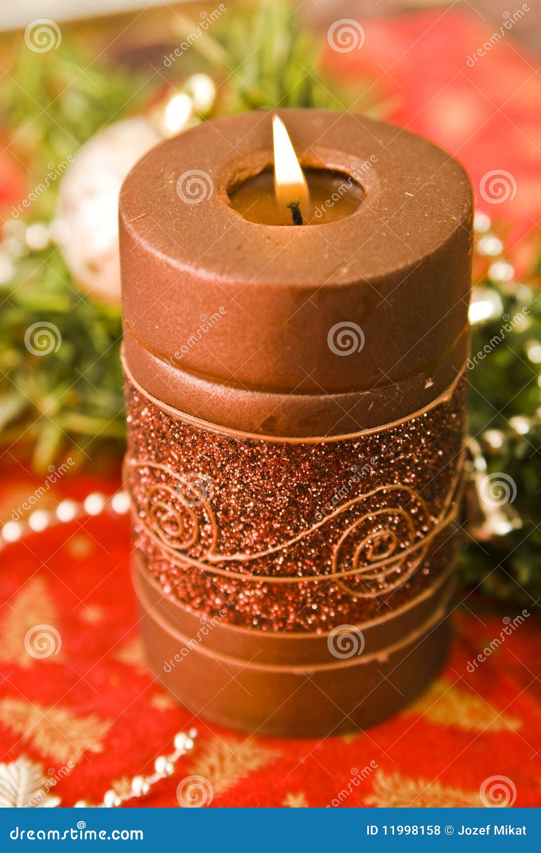 Brown candle stock photo. Image of candle, soft, holiday 11998158