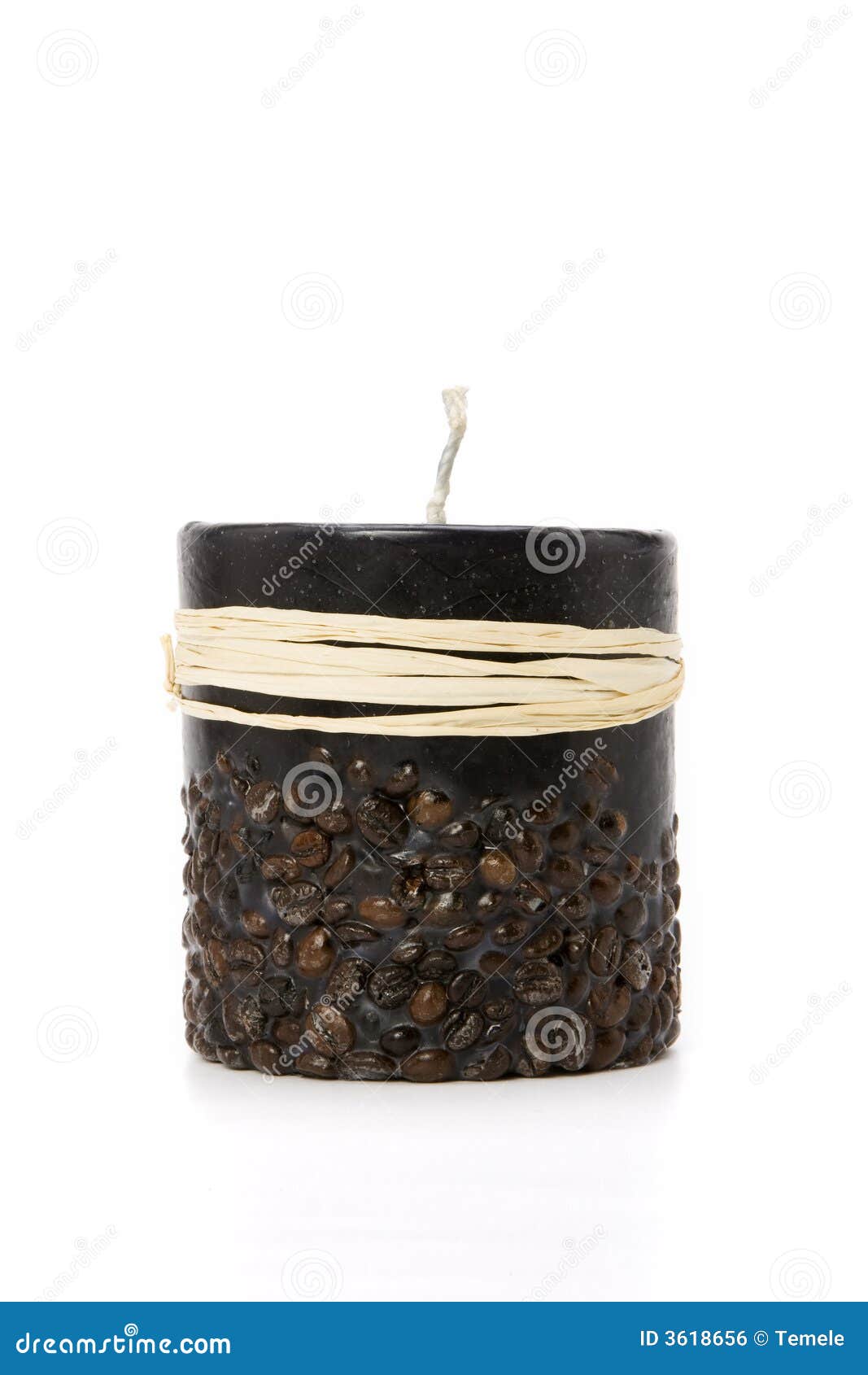 Brown candle stock photo. Image of beautiful, white, brown 3618656