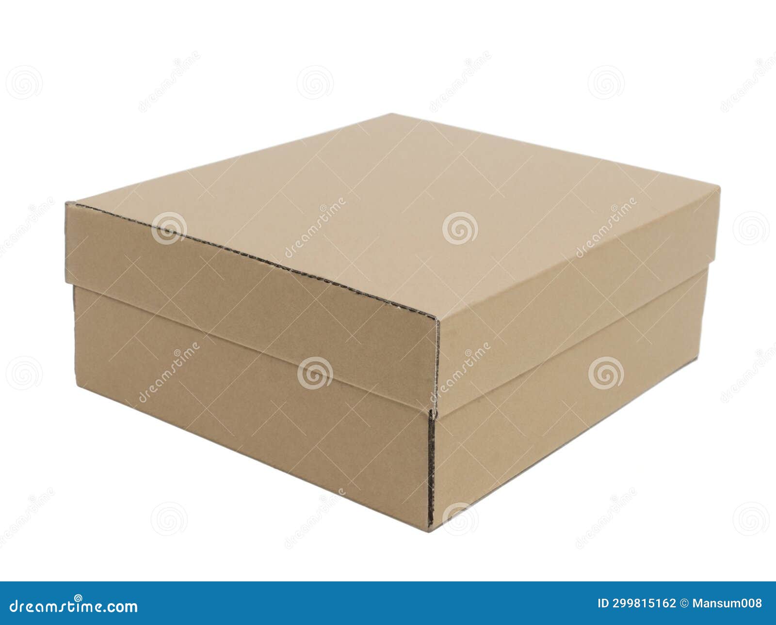 Brown Cardboard Box for Delivery Isolated Stock Photo Image of