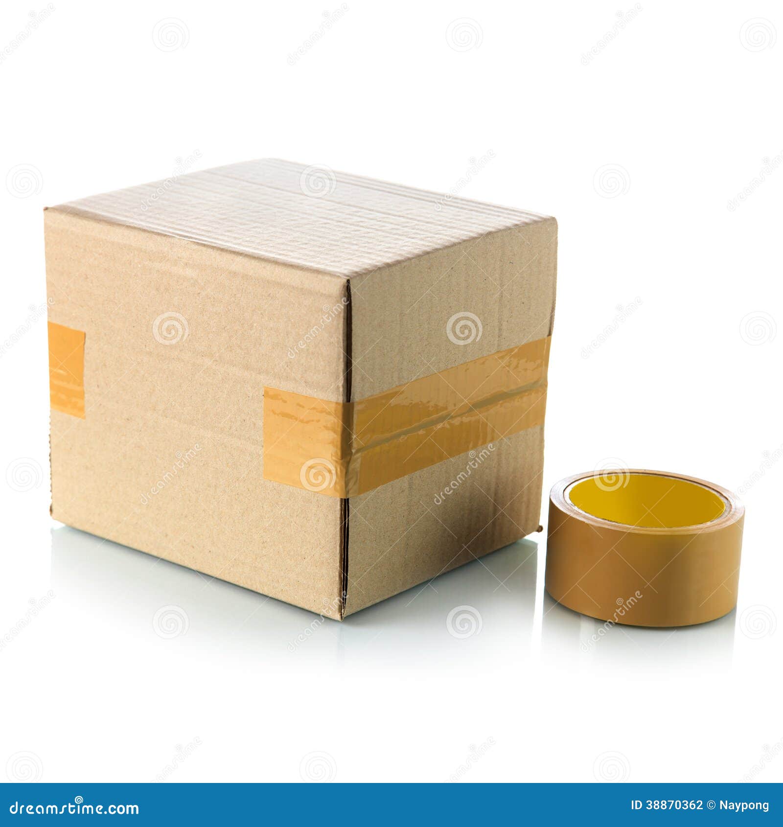Brown cardboard box stock photo. Image of mail, packaging 38870362