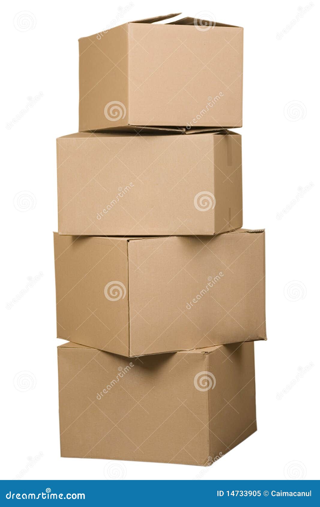 brown cardboard boxes arranged in stack
