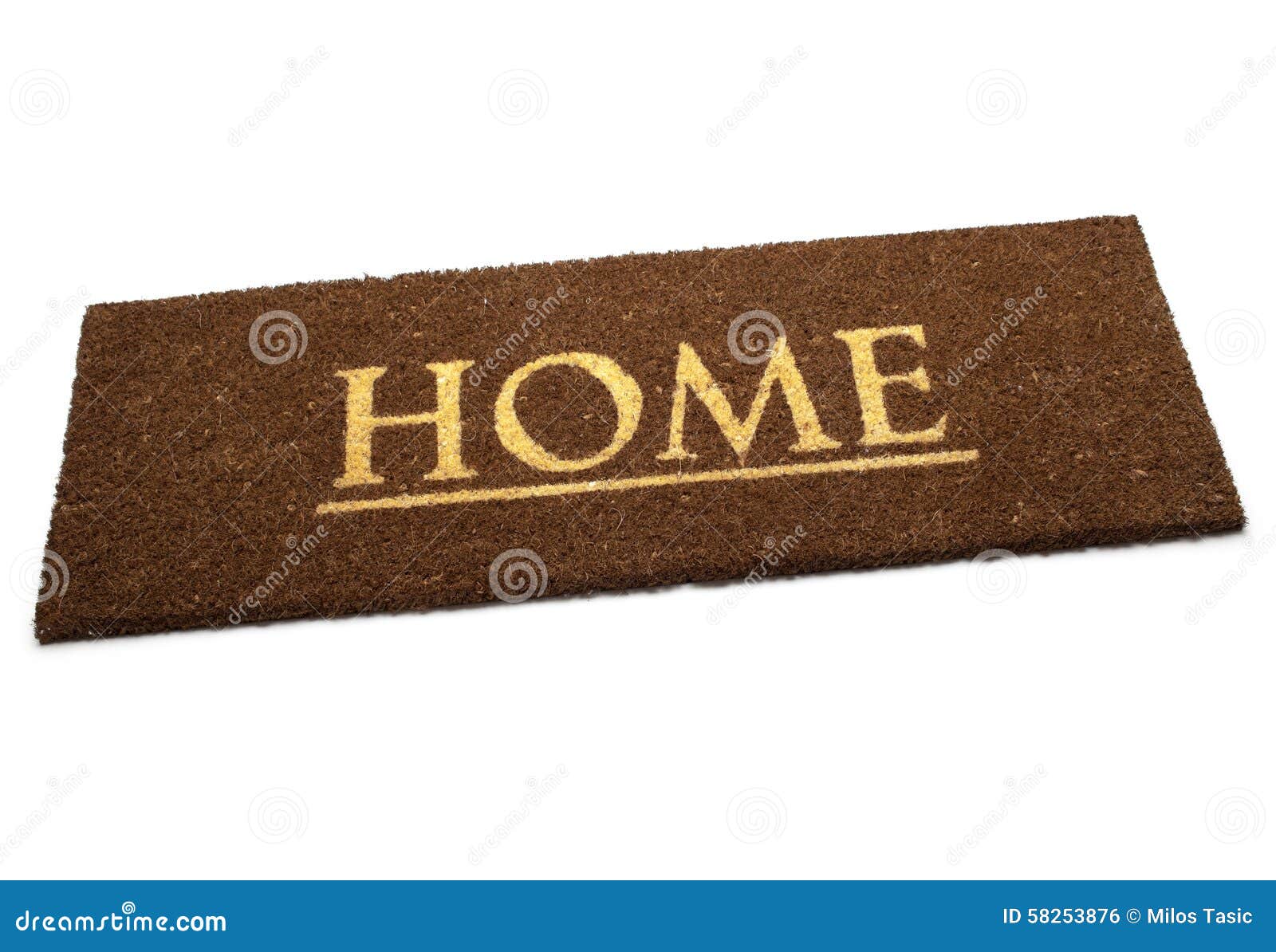 Brown carpet doormat stock photo. Image of home 58253876