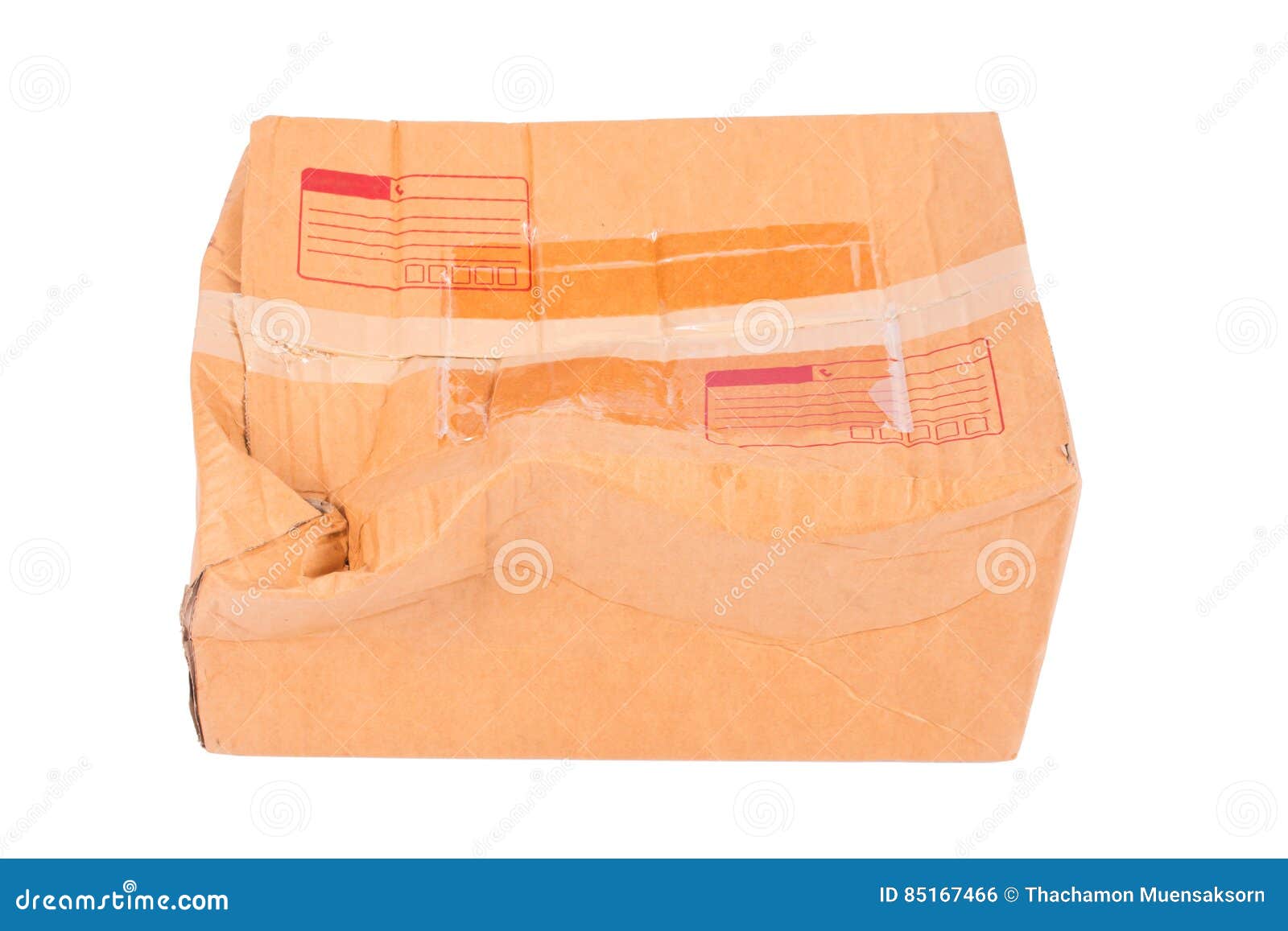 DAMAGE CARTON TEXTURE RoyaltyFree Stock Image