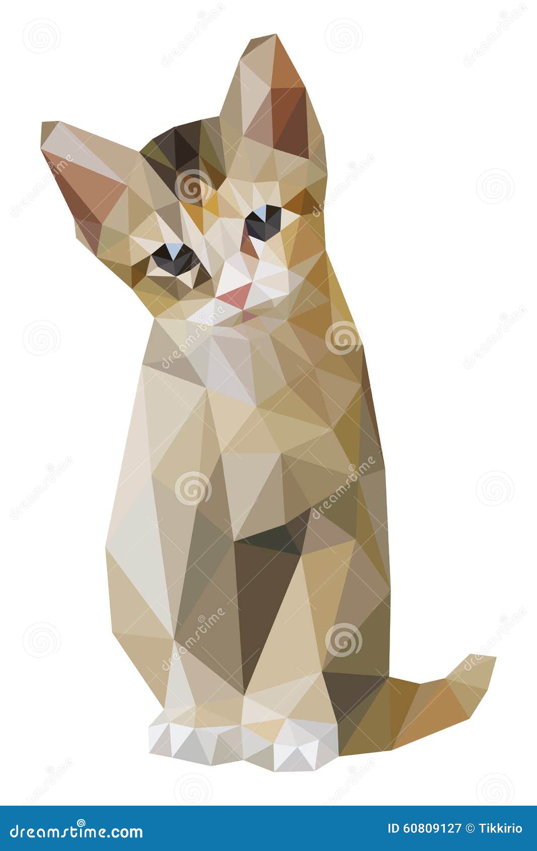 Free Vectors  Brown tiger cat and yellow parakeet icon