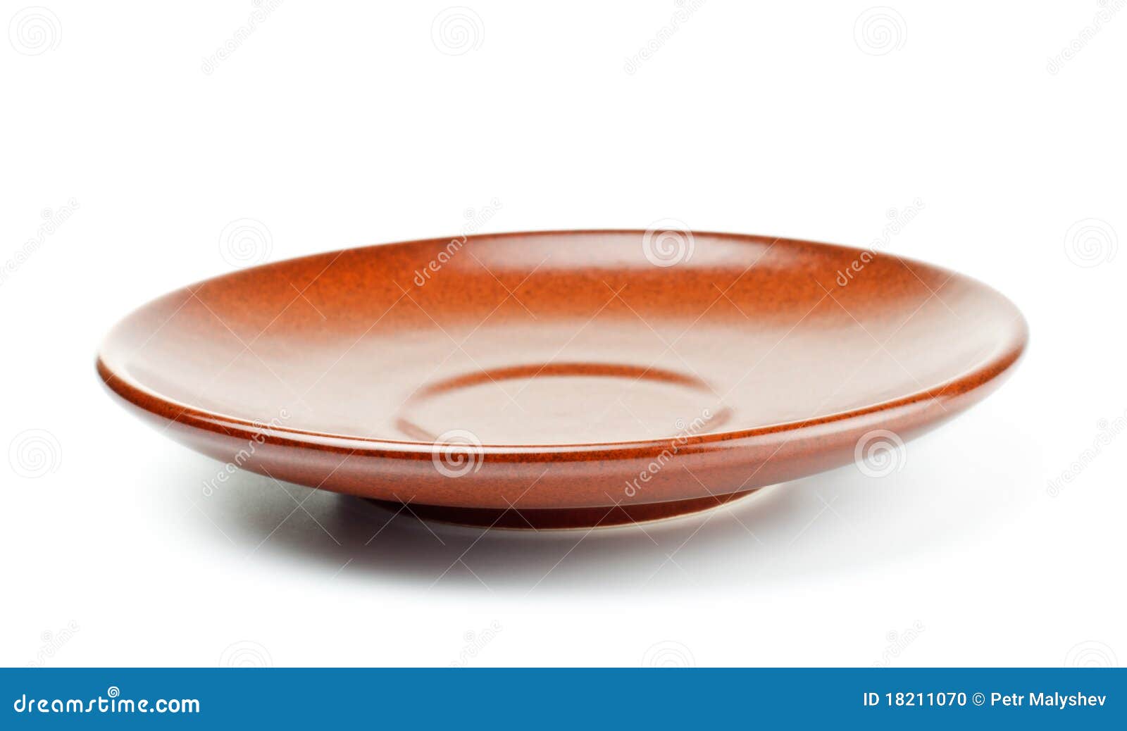 Brown ceramic saucer stock photo. Image of pottery, ceramic 18211070