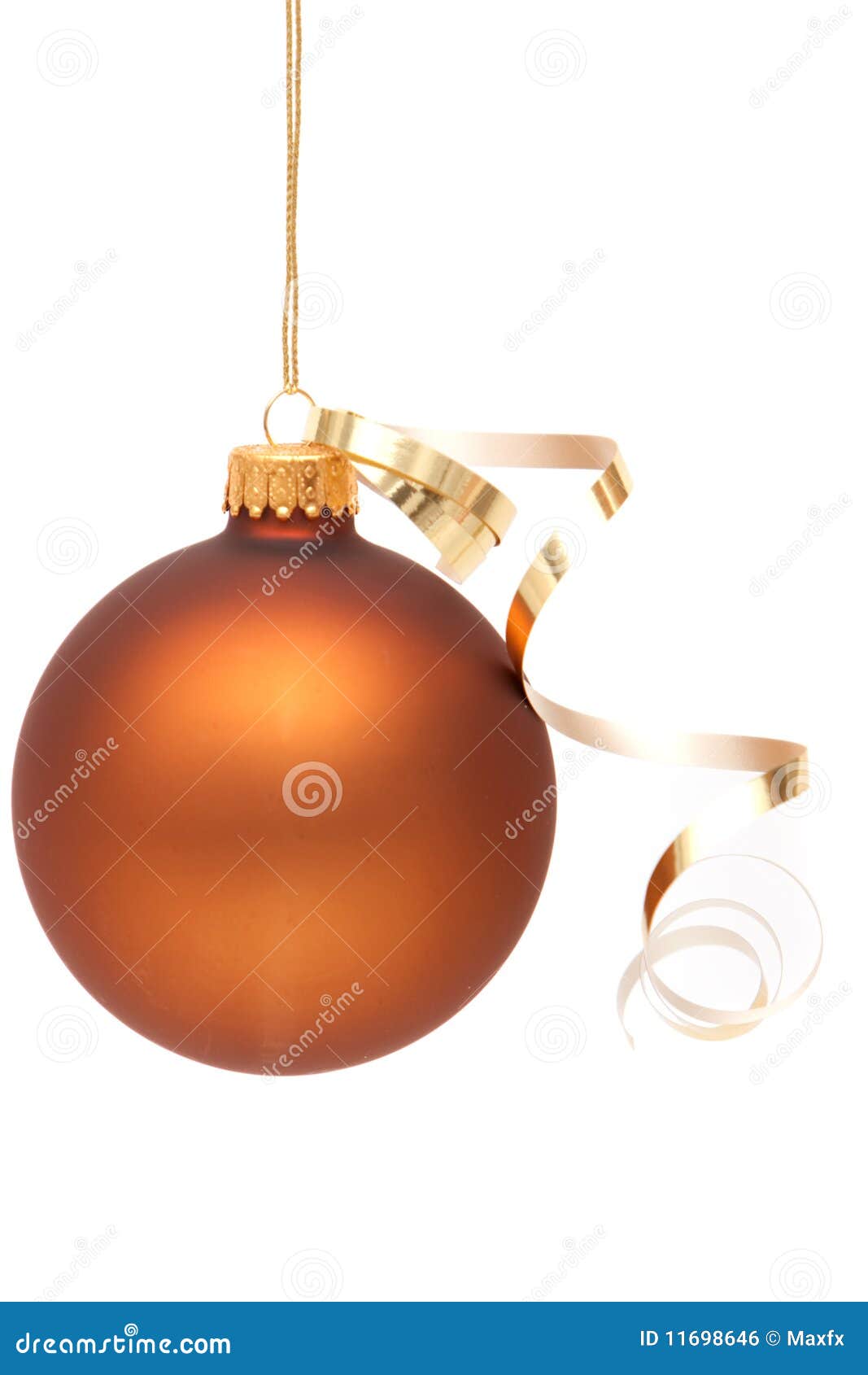 Brown Christmas ornament stock photo. Image of decor 11698646