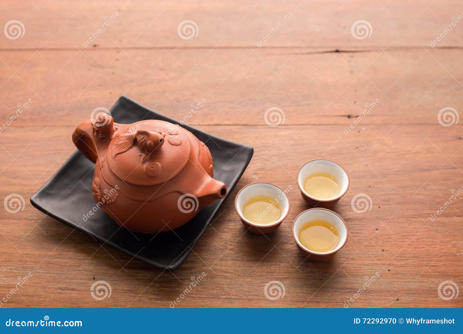 Brown clay pot Tea set stock photo. Image of food, oriental 72292970