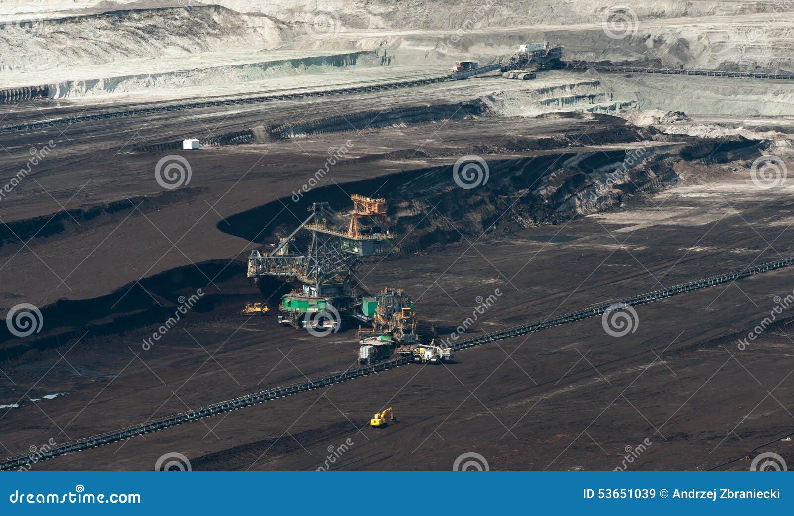 brown coal mine in poland